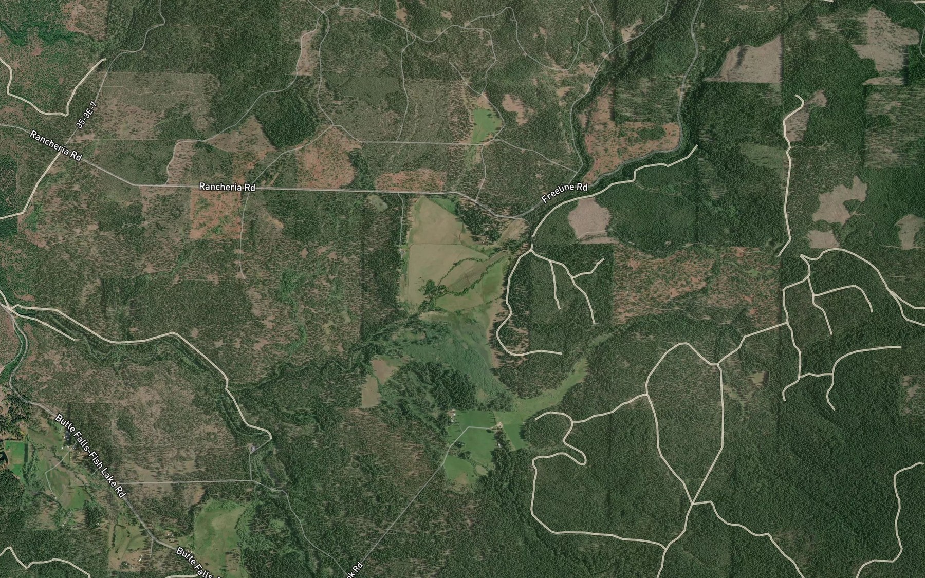 Satellite map of the Mud Spring