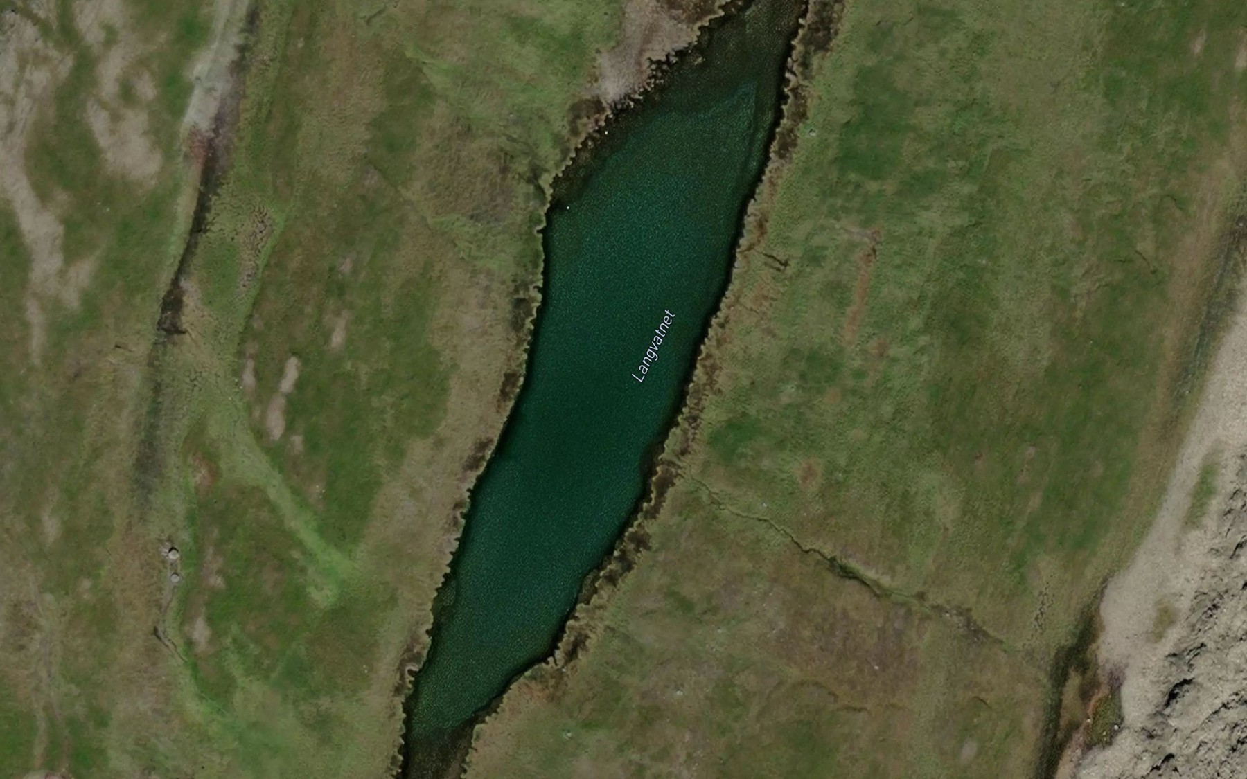 Satellite map of the Langvatnet