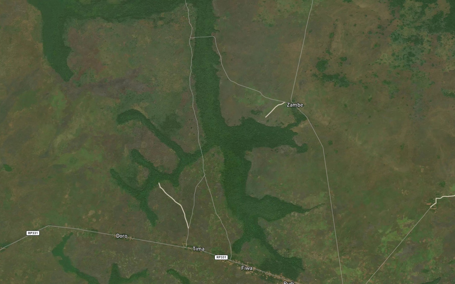 Satellite map of the Zururu