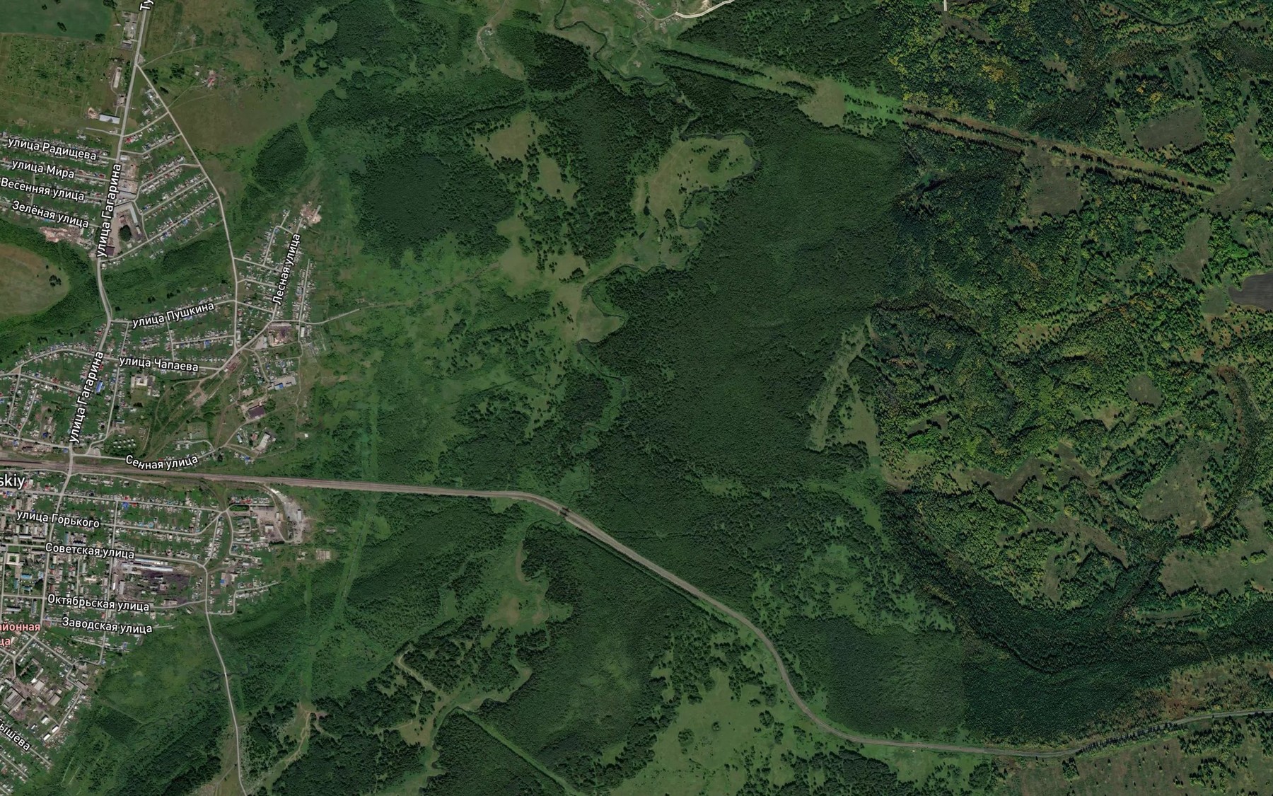 Satellite map of the Polovinka