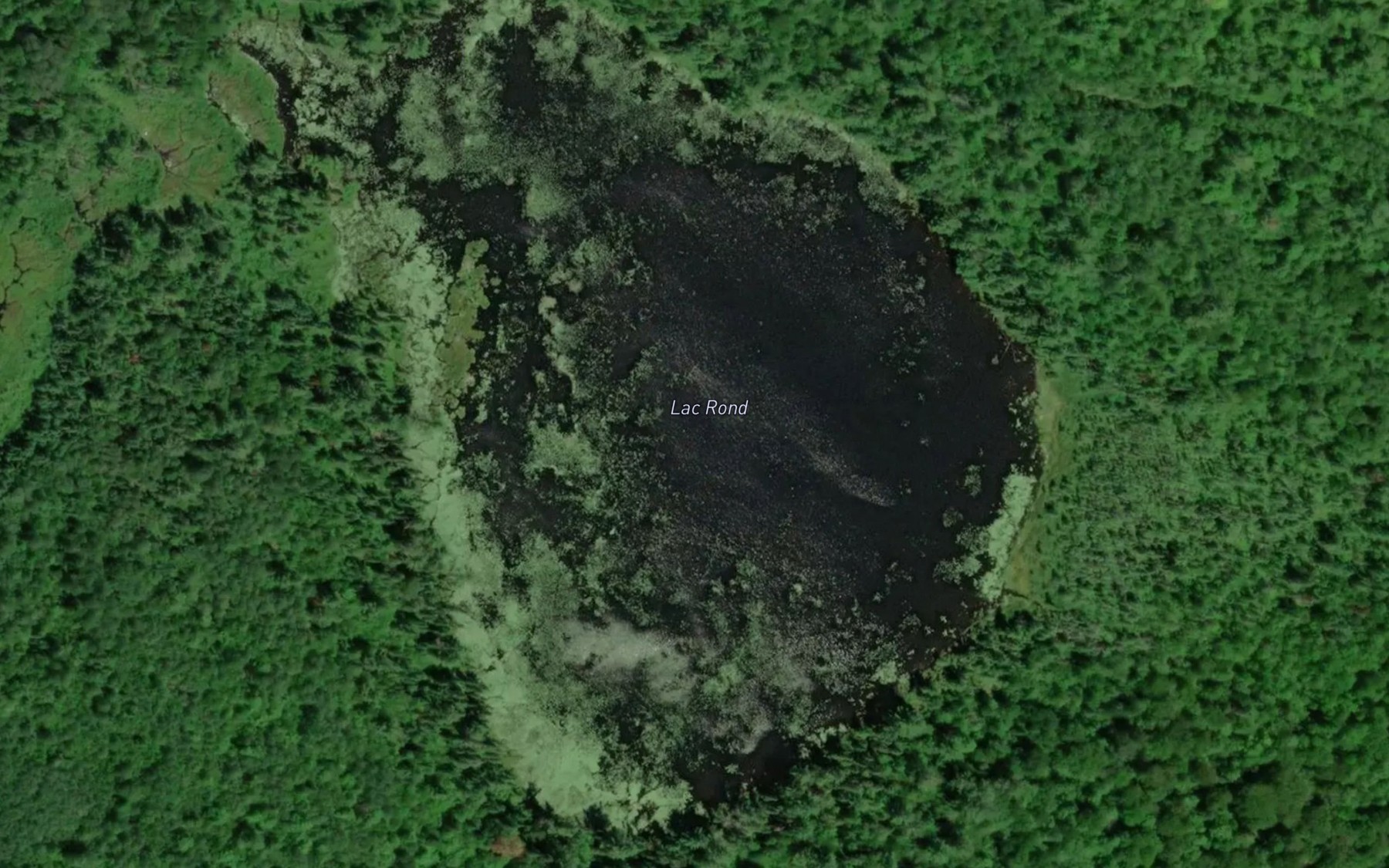 Satellite map of the Lac Rond