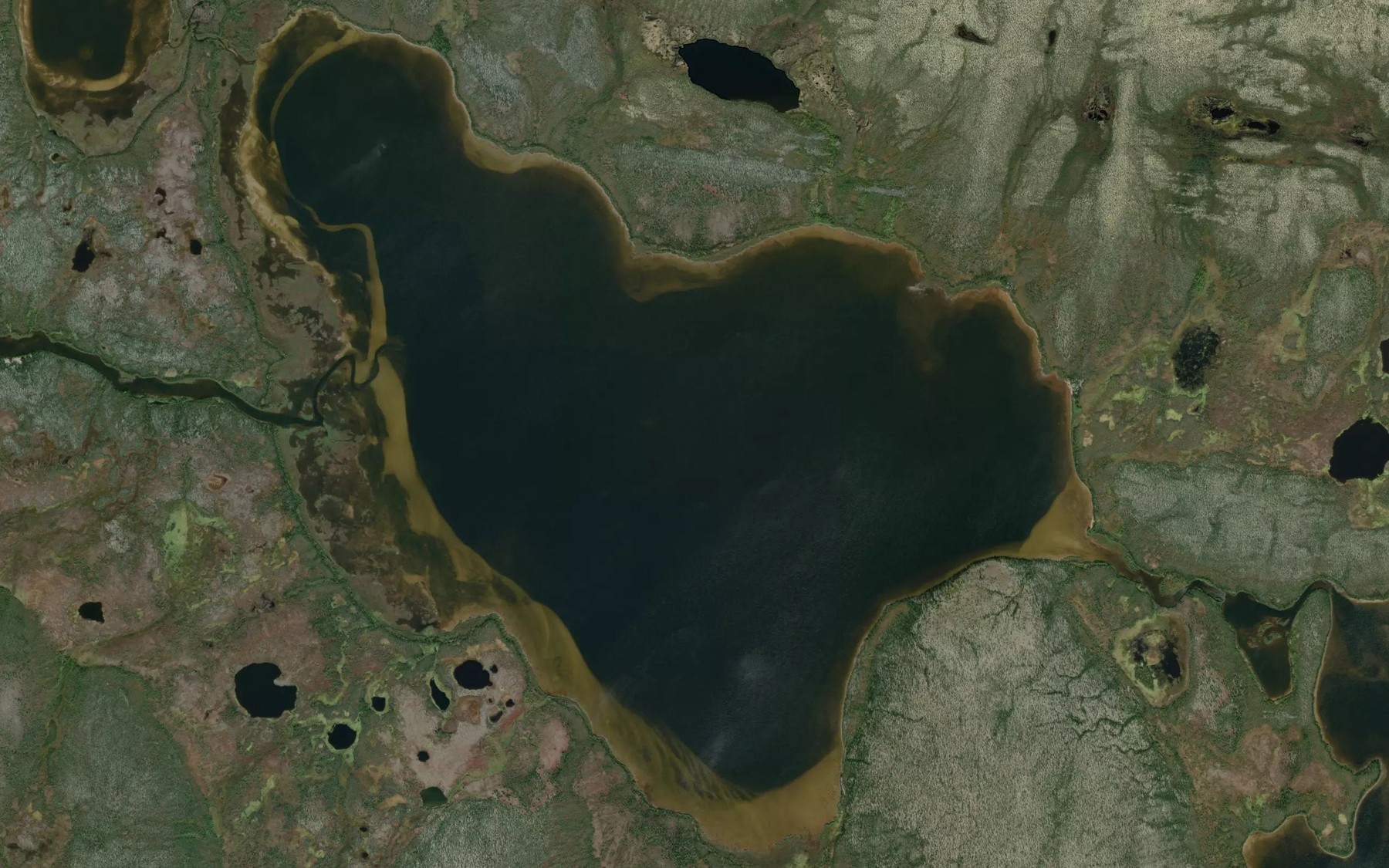 Satellite map of the Haraczay Lake