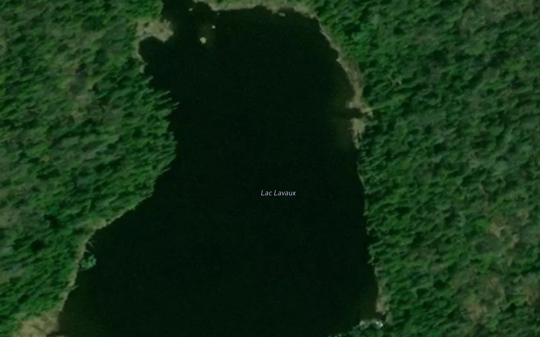 Satellite map of the Lac Lavaux