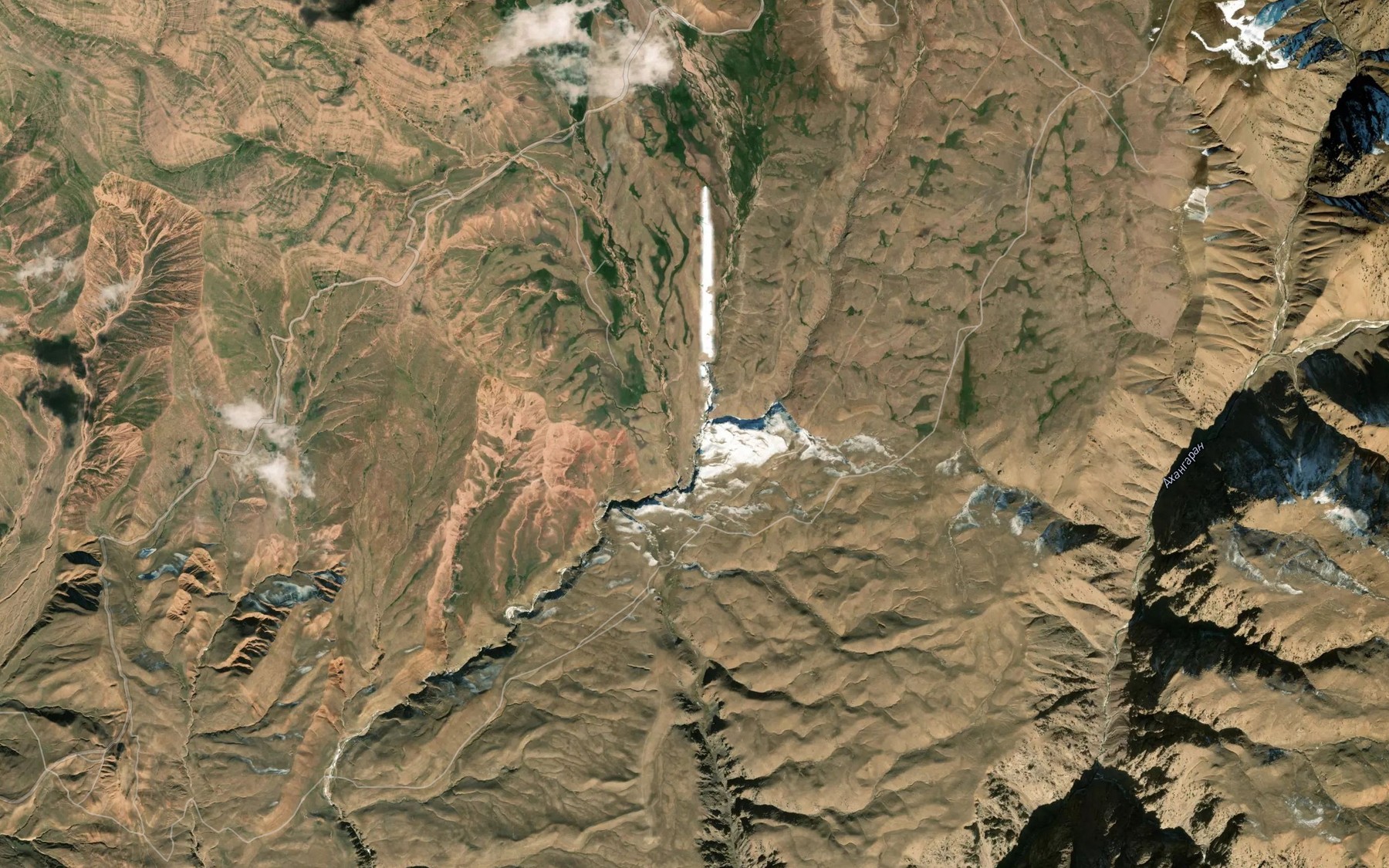 Satellite map of the Arashon
