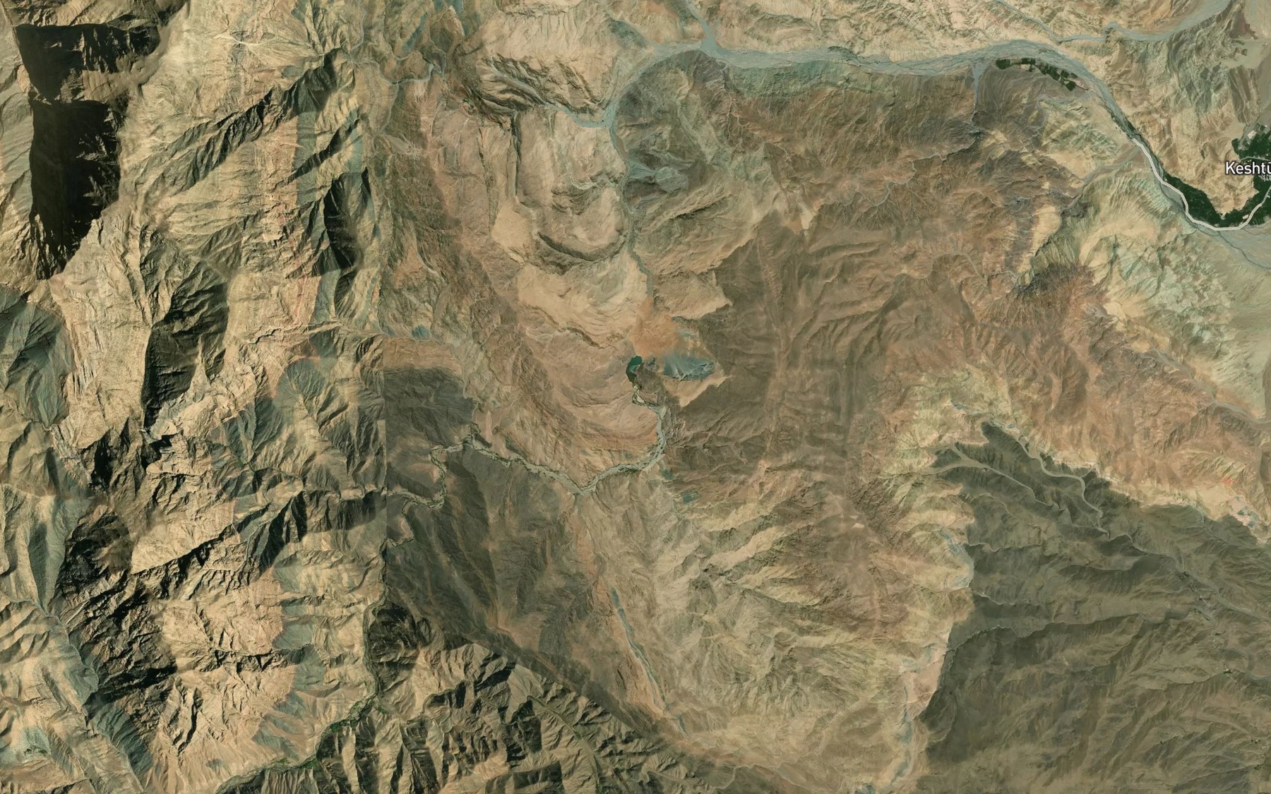 Satellite map of the Rudkhaneh-ye Joftan