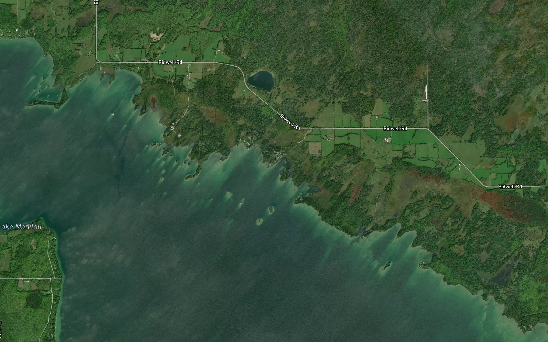 Satellite map of the Bragmore Bay