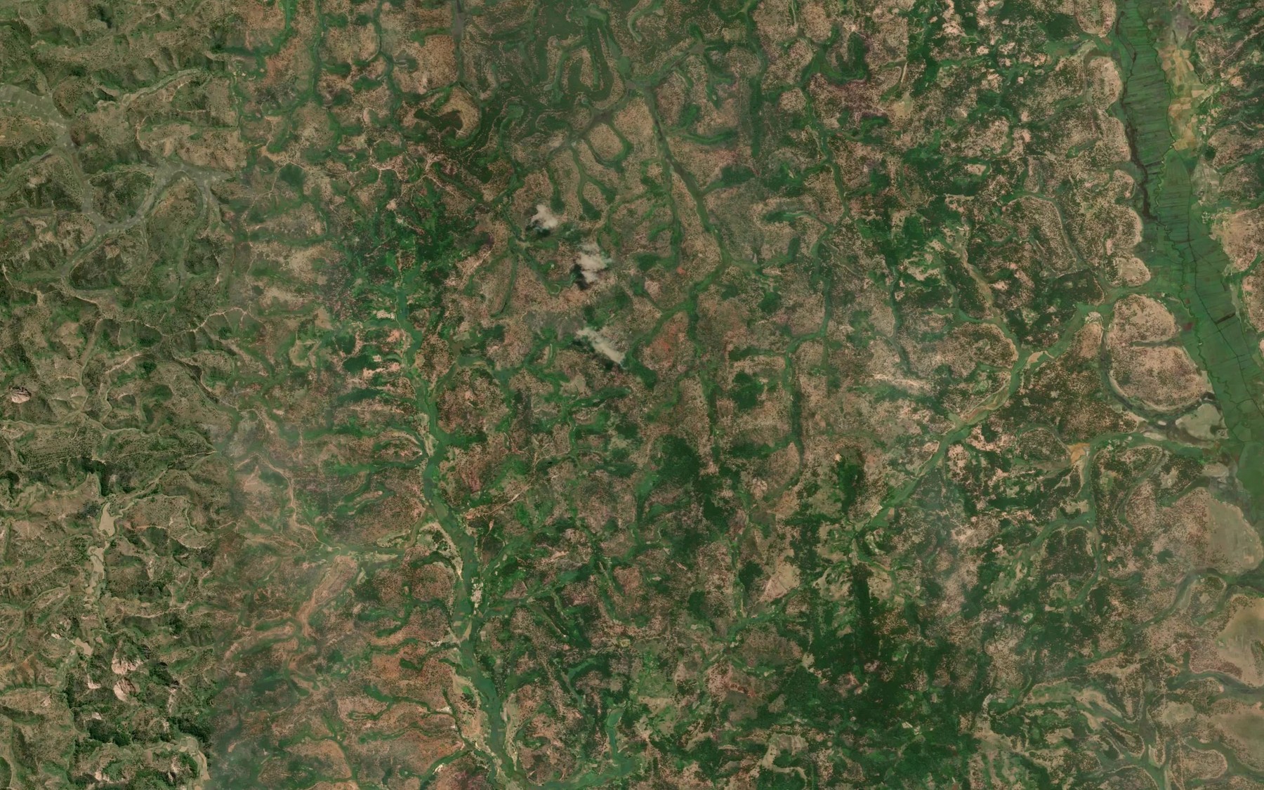 Satellite map of the Antanjondava