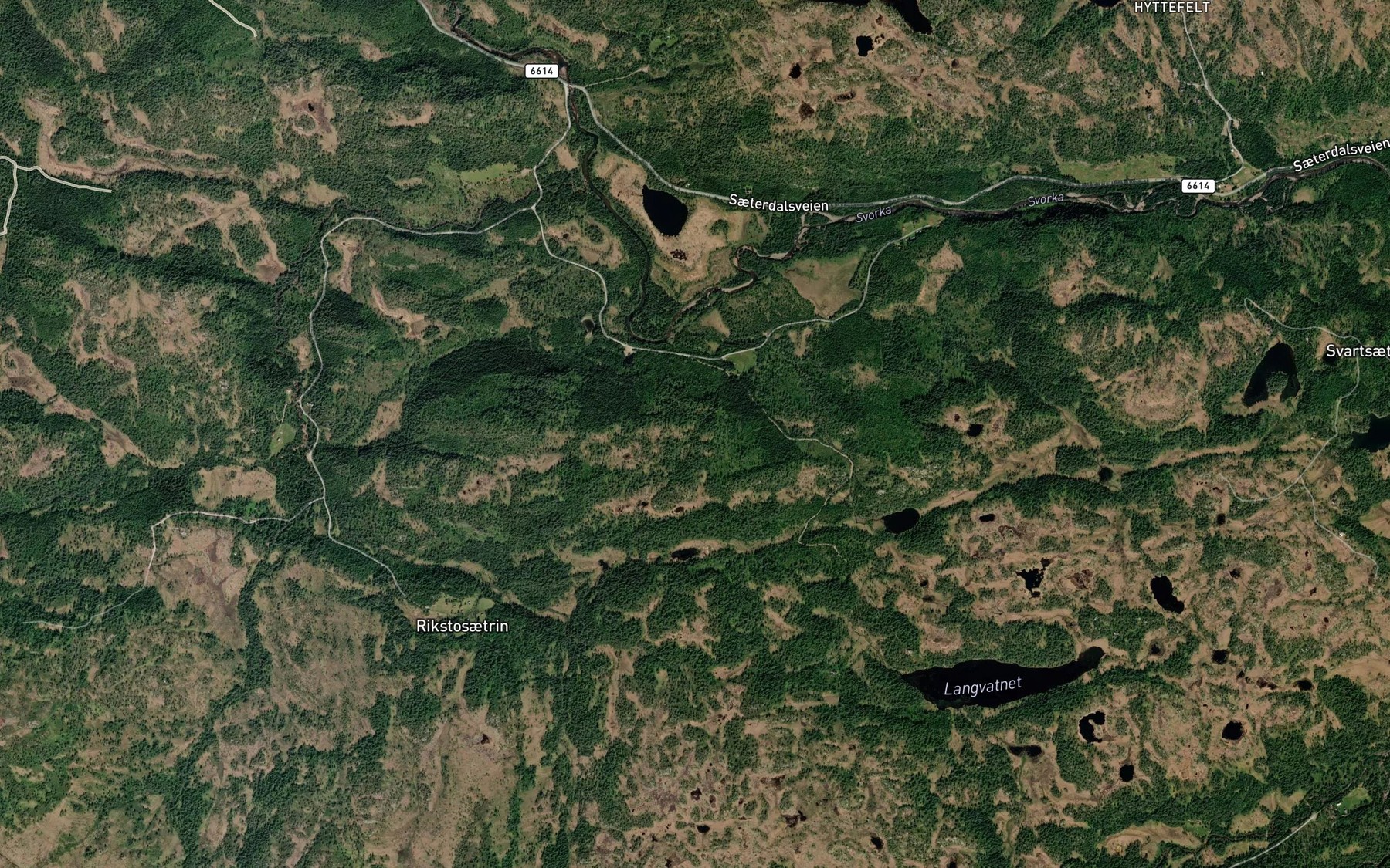 Satellite map of the Kaladalsbekken