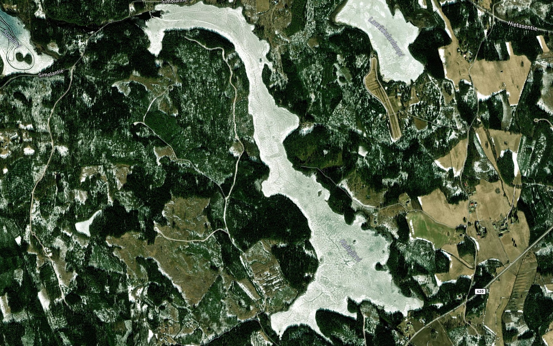 Satellite map of the Kaitajarvi