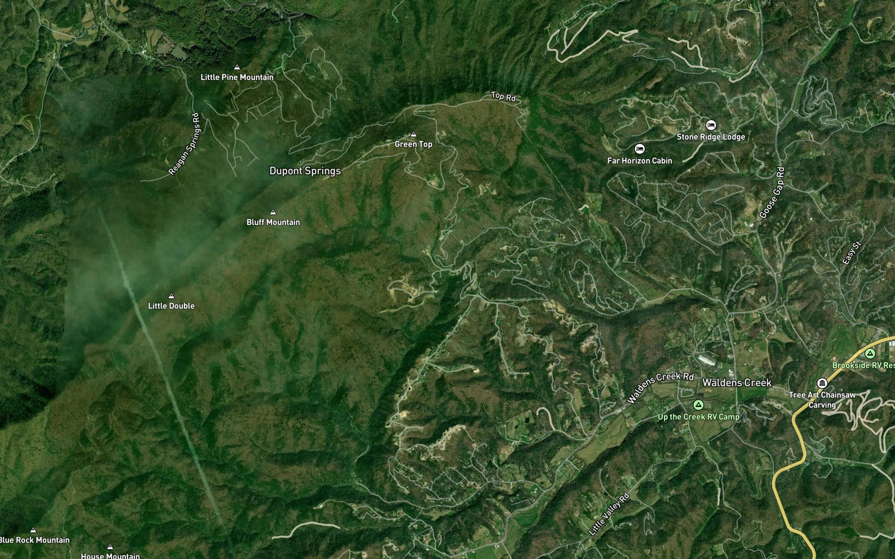 Satellite map of the Compton Branch