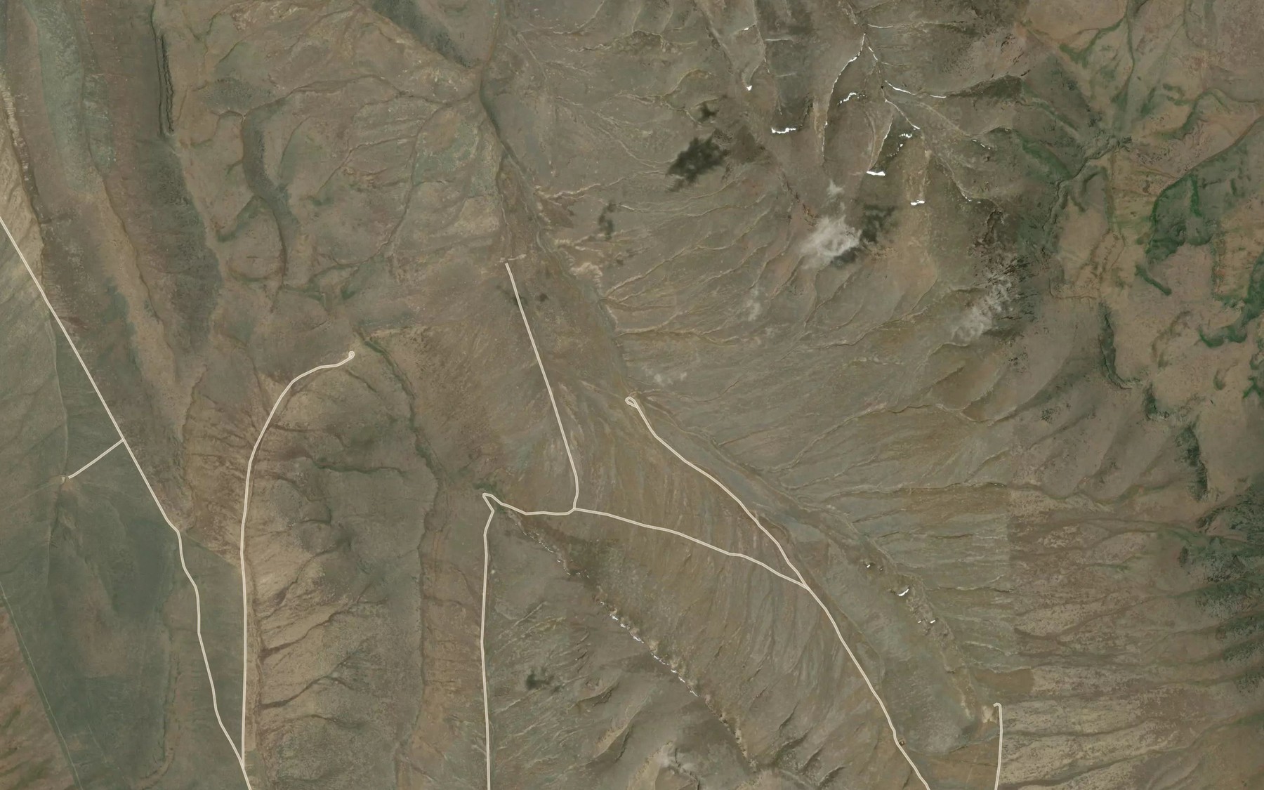 Satellite map of the Blue Mountain Basin Reservoir
