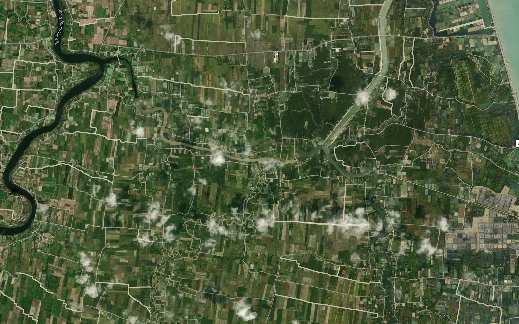 Satellite map of the Khlong Ban Klang