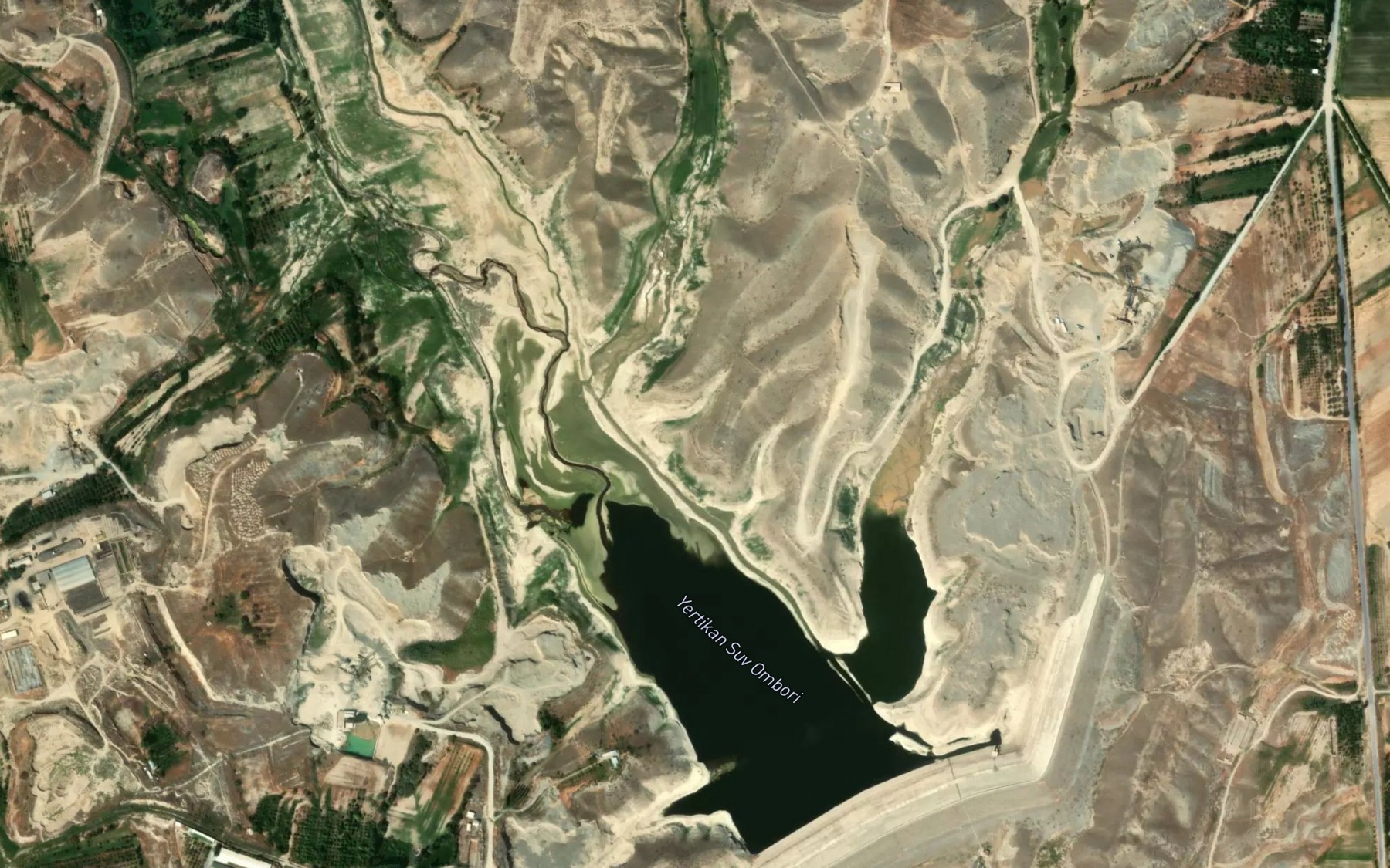 Satellite map of the Ertikan Suv Ombori