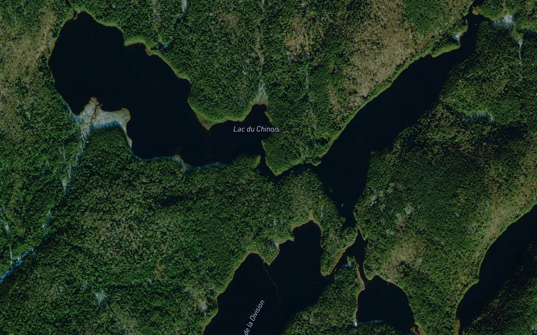 Satellite map of the Lac du Chinois