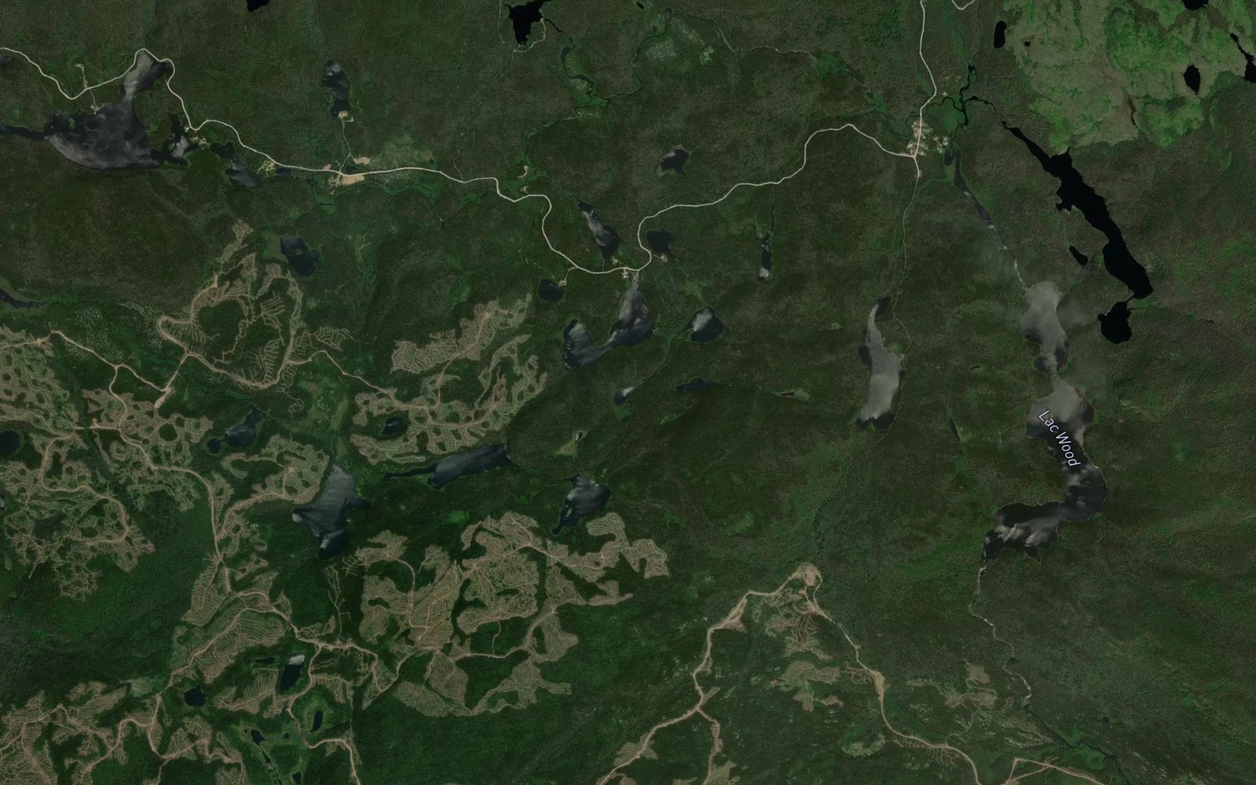 Satellite map of the Lac de la Marche