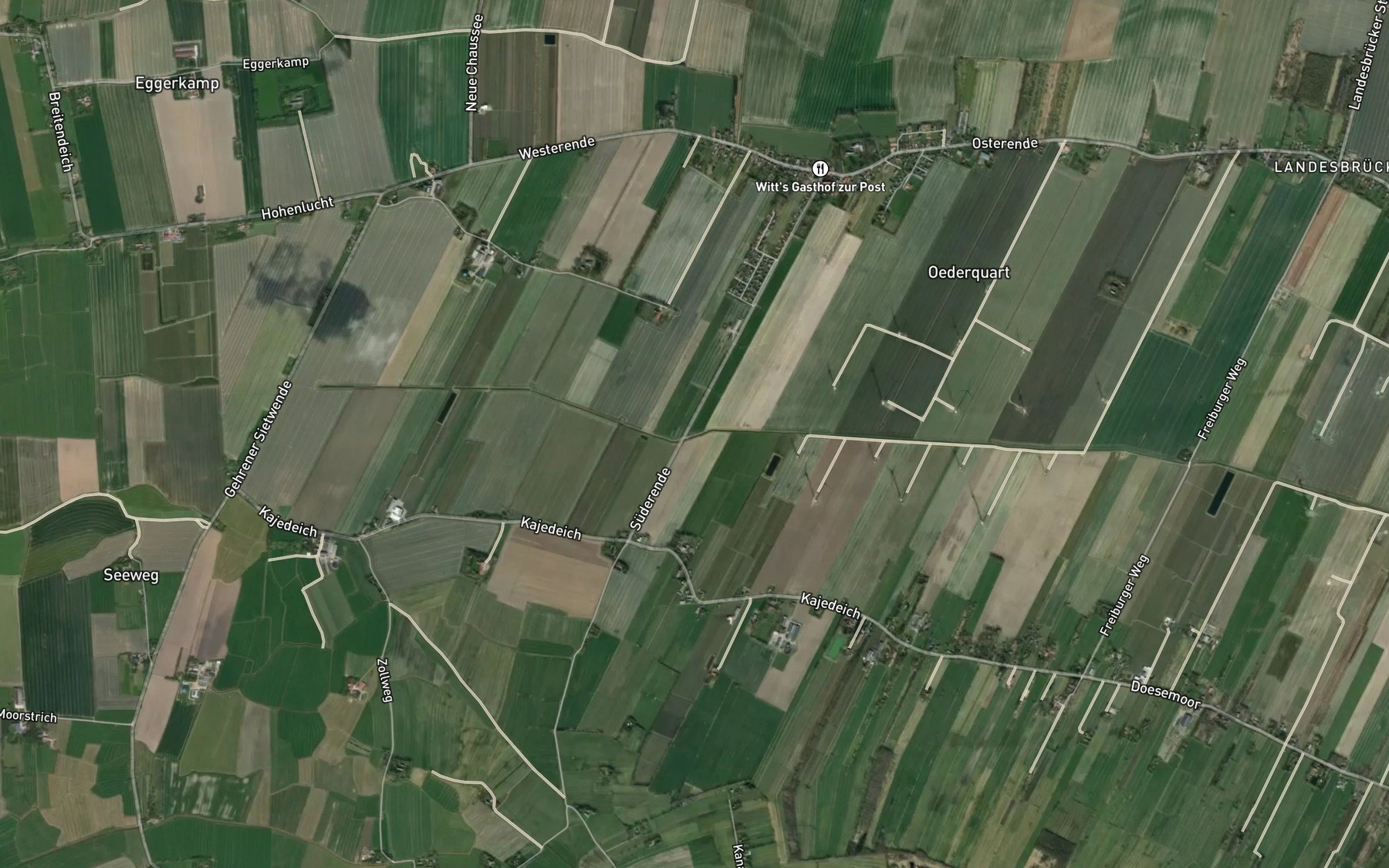 Satellite map of the Wischhafener Schleusenfleet