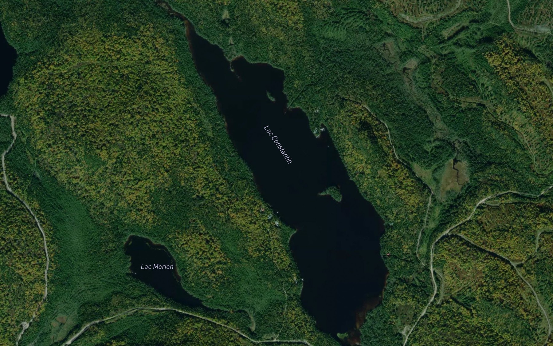 Satellite map of the Lac Constantin