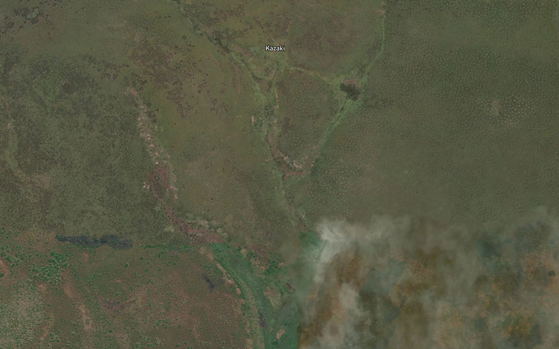 Satellite map of the Kabato