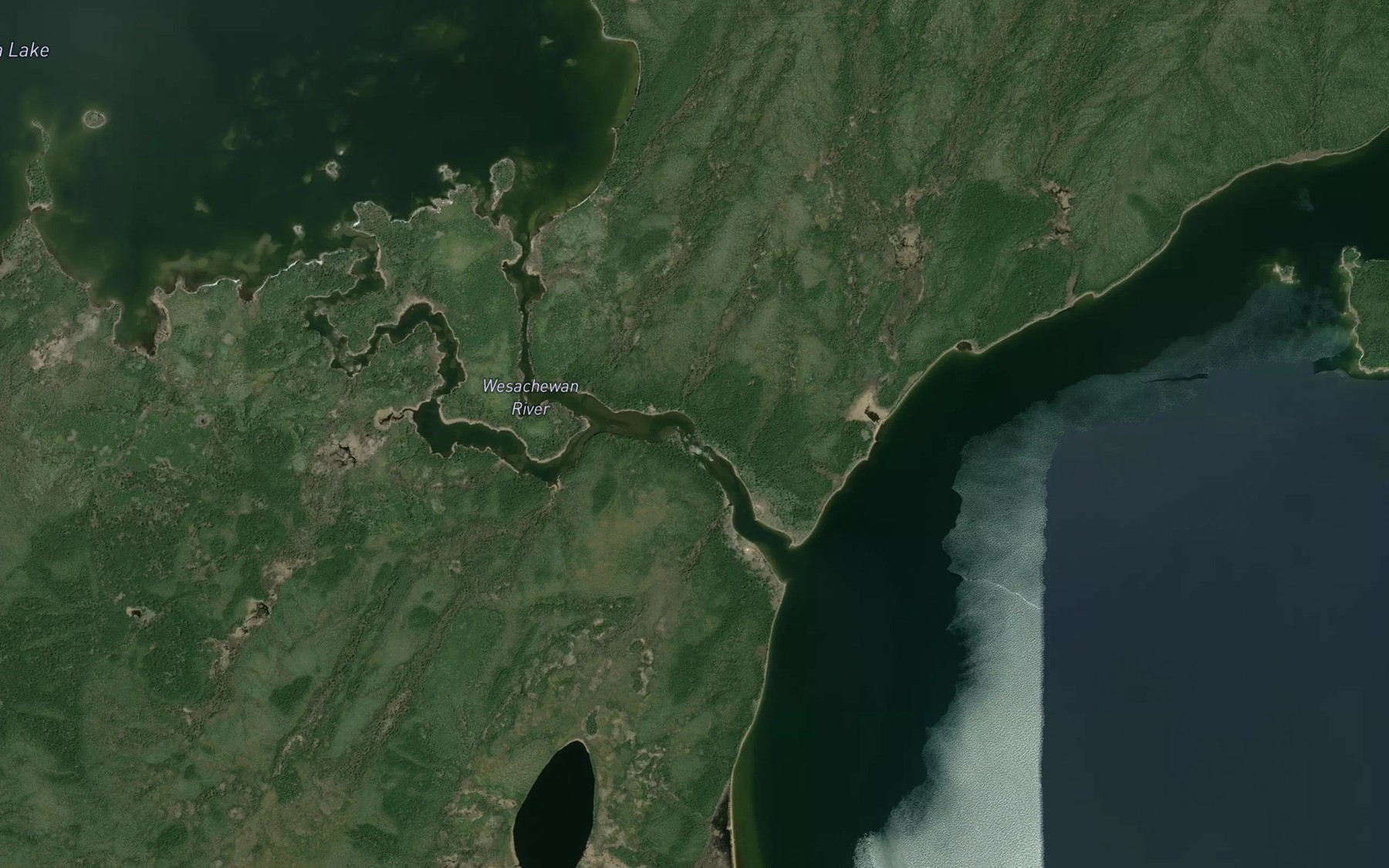 Satellite map of the Namaykos Rapids
