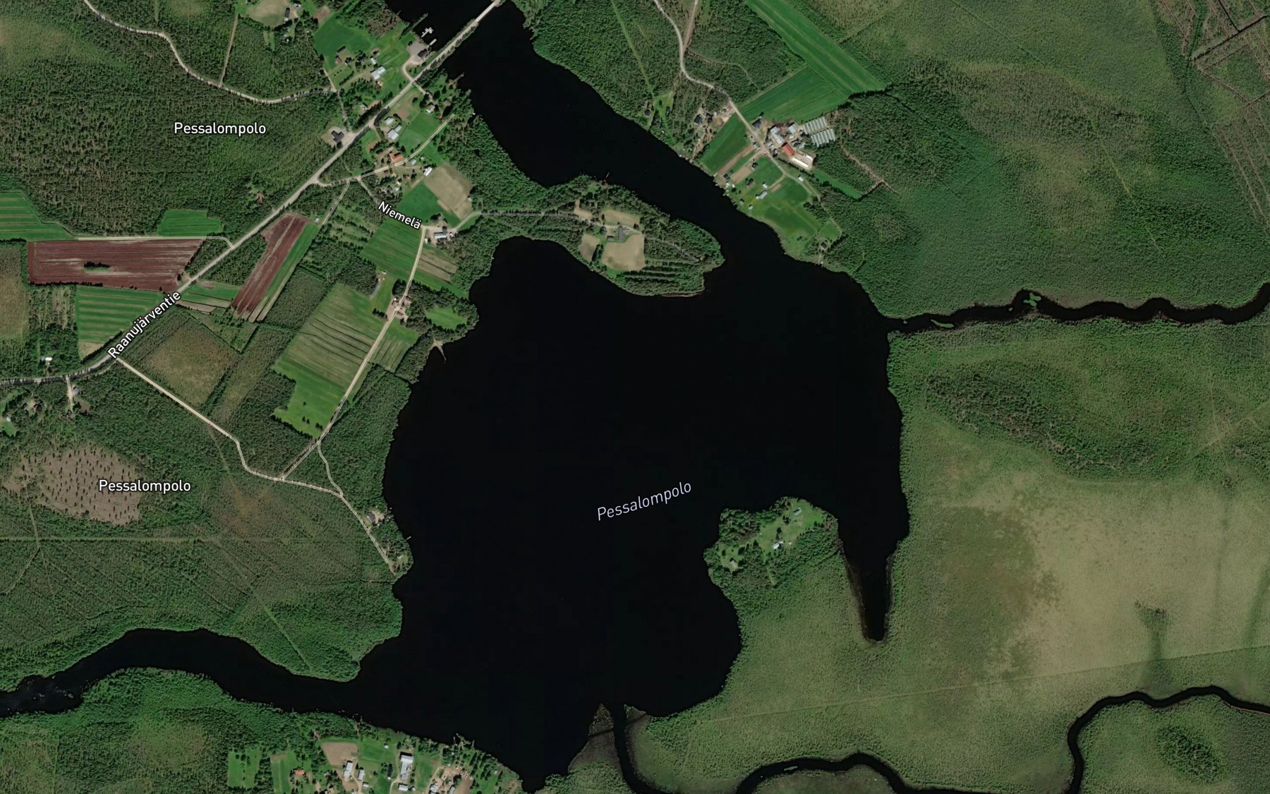 Satellite map of the Pessalompolo