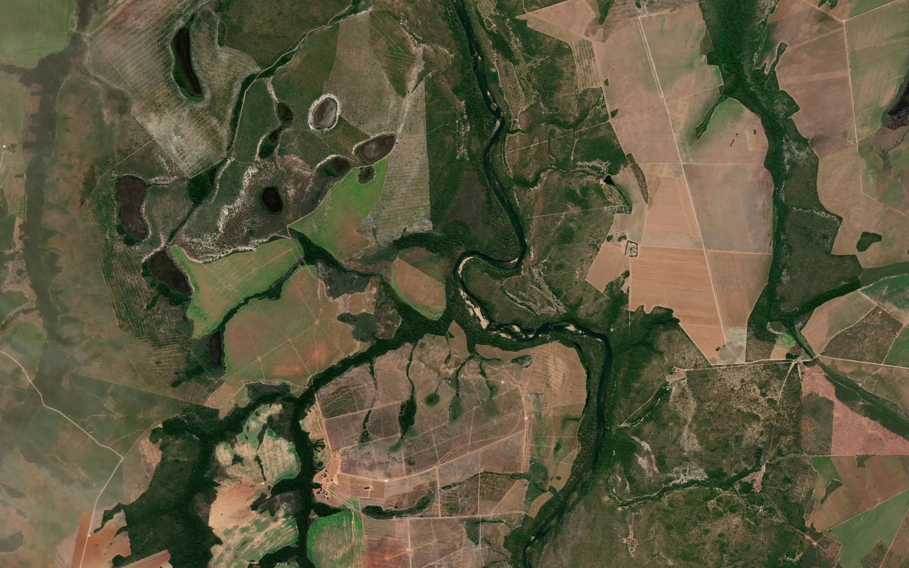 Satellite map of the Corrego Bom Jesus
