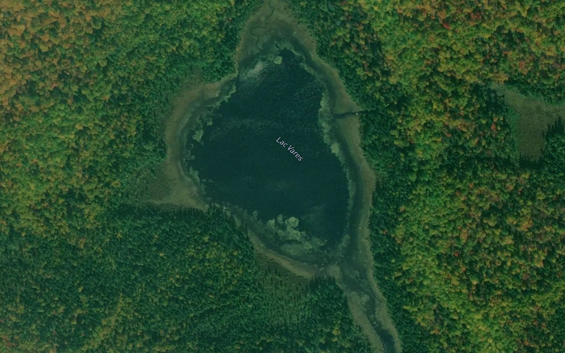 Satellite map of the Lac Vares