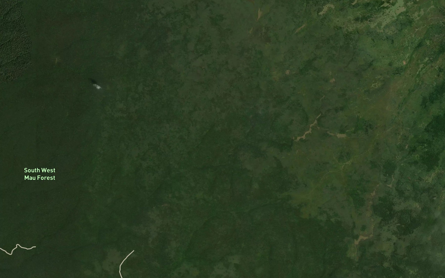Satellite map of the Christmas Falls