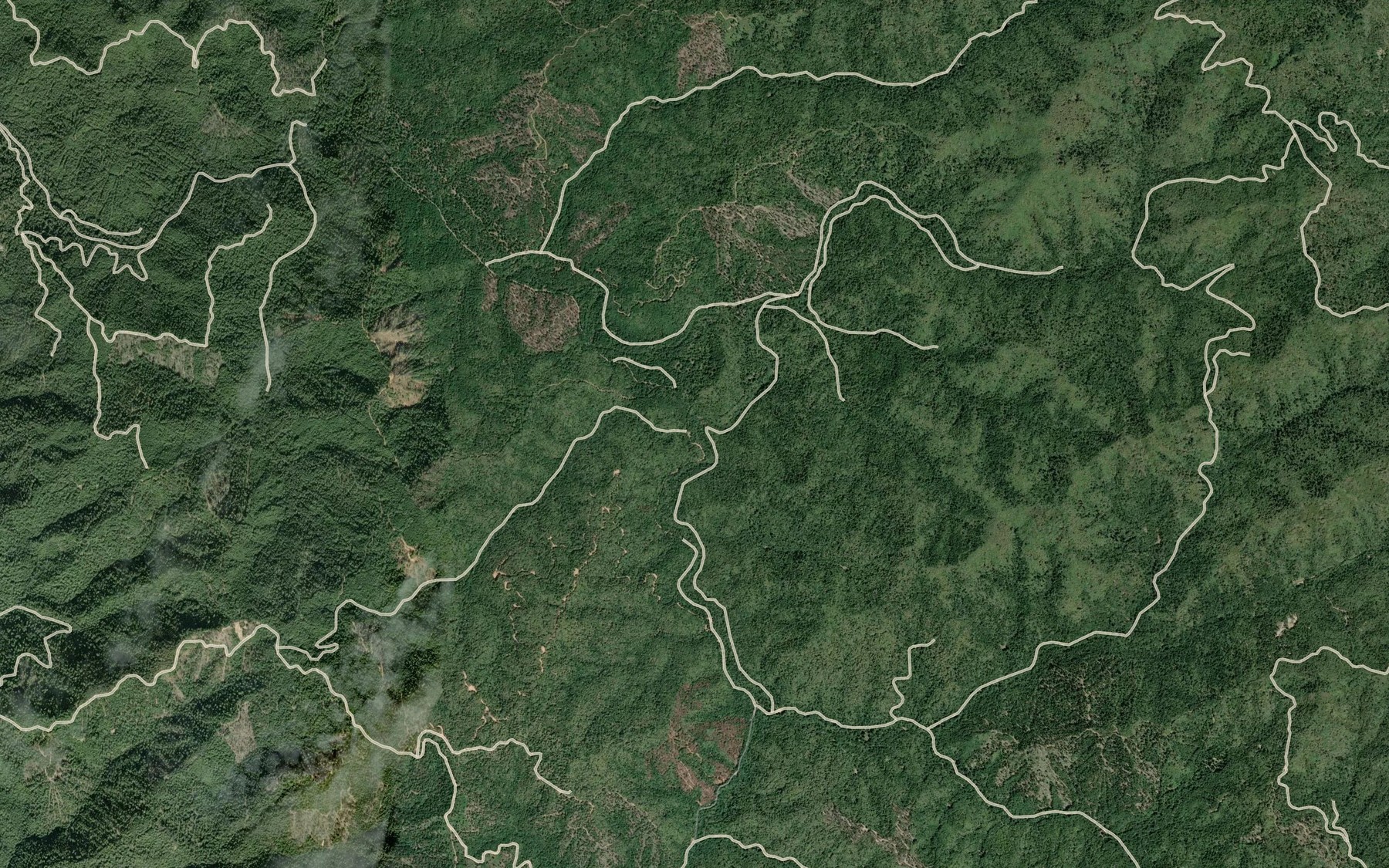 Satellite map of the Waldron Creek