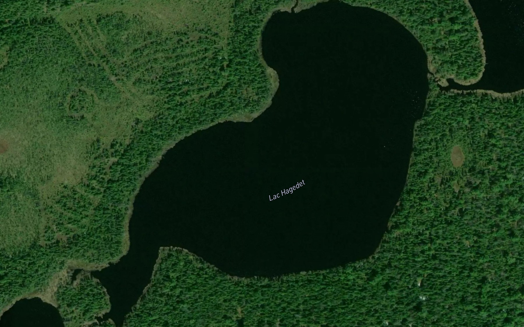 Satellite map of the Lac Hagedet