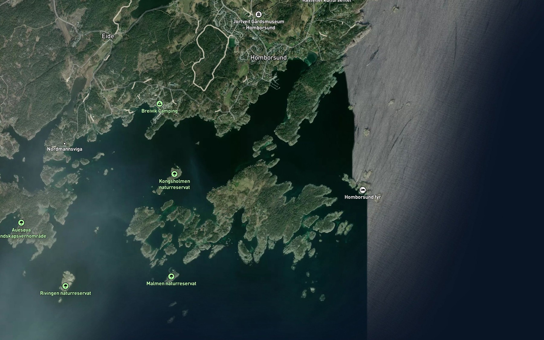 Satellite map of the Krygle