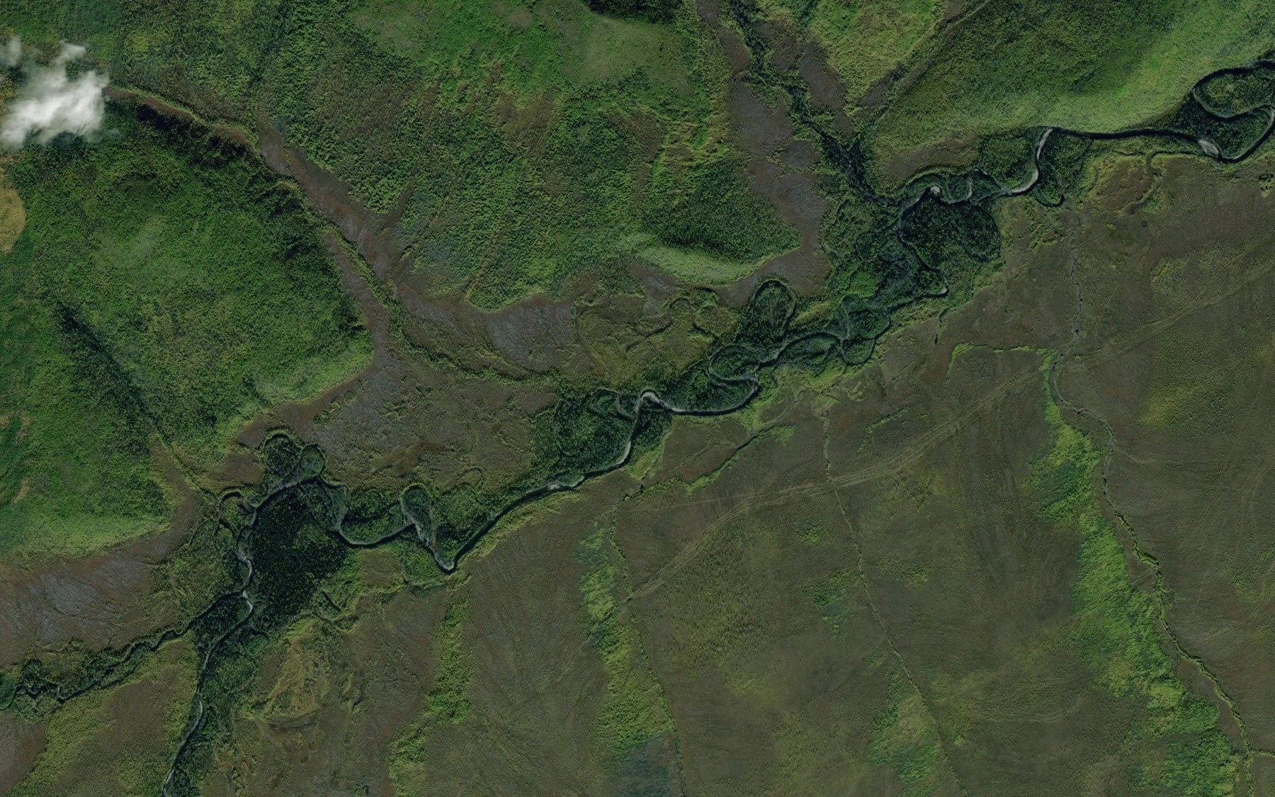 Satellite map of the Oleniy