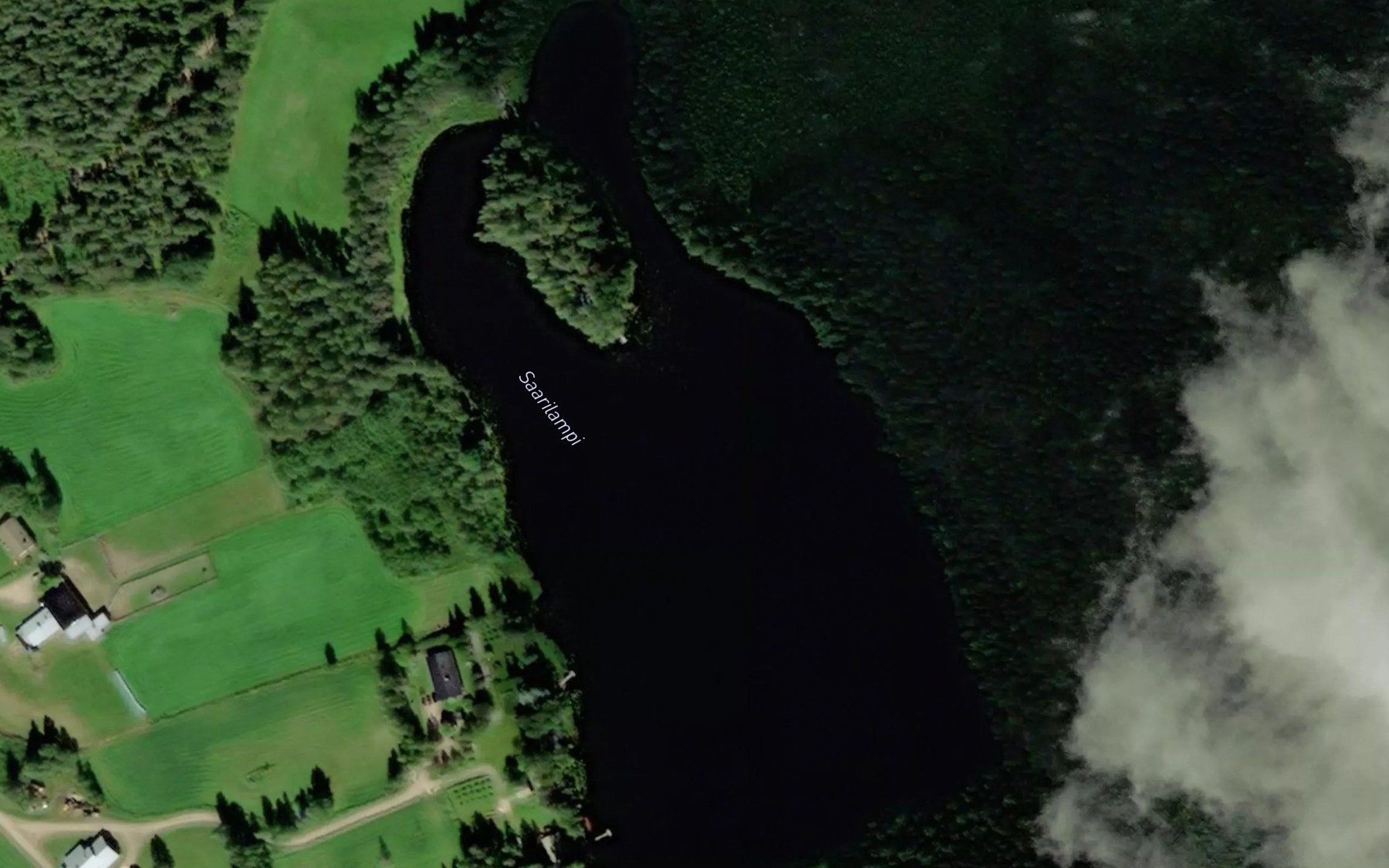 Satellite map of the Saarilampi