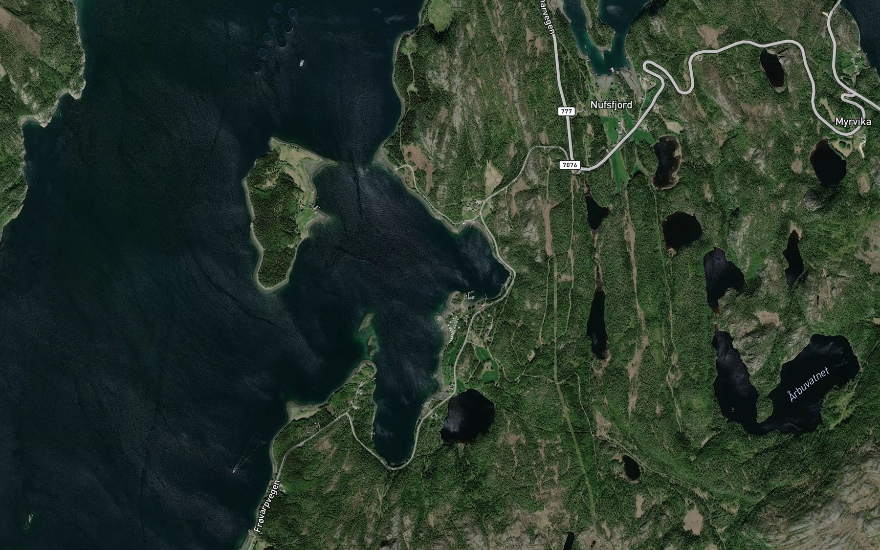 Satellite map of the Jonnvika