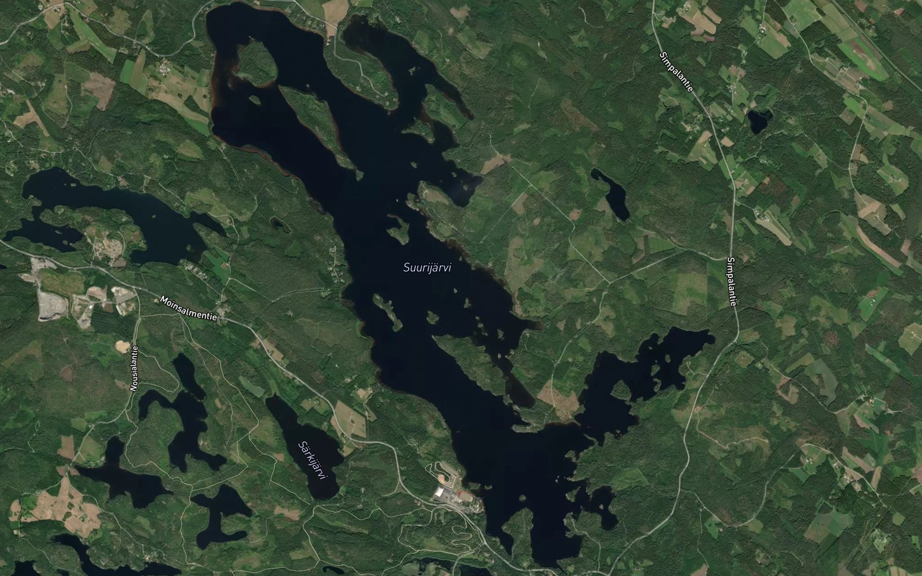 Satellite map of the Suurijarvi