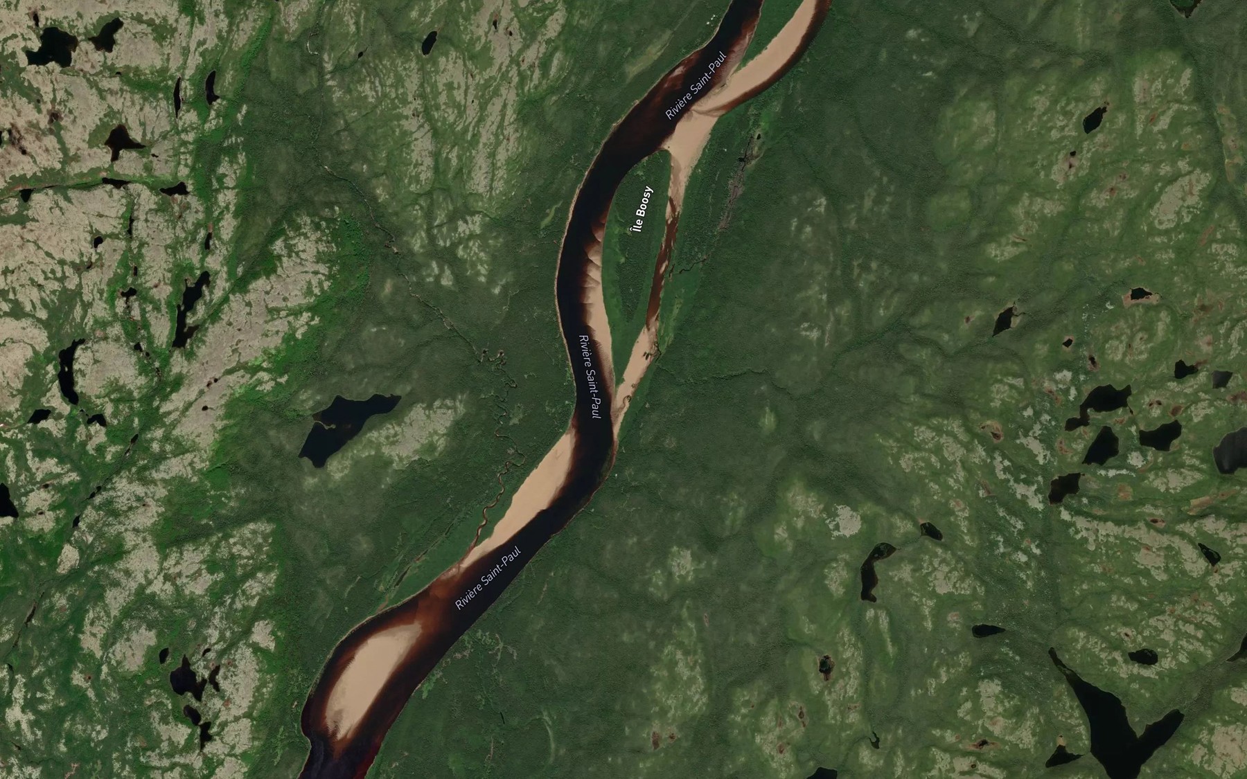 Satellite map of the Ruisseau Gallichon