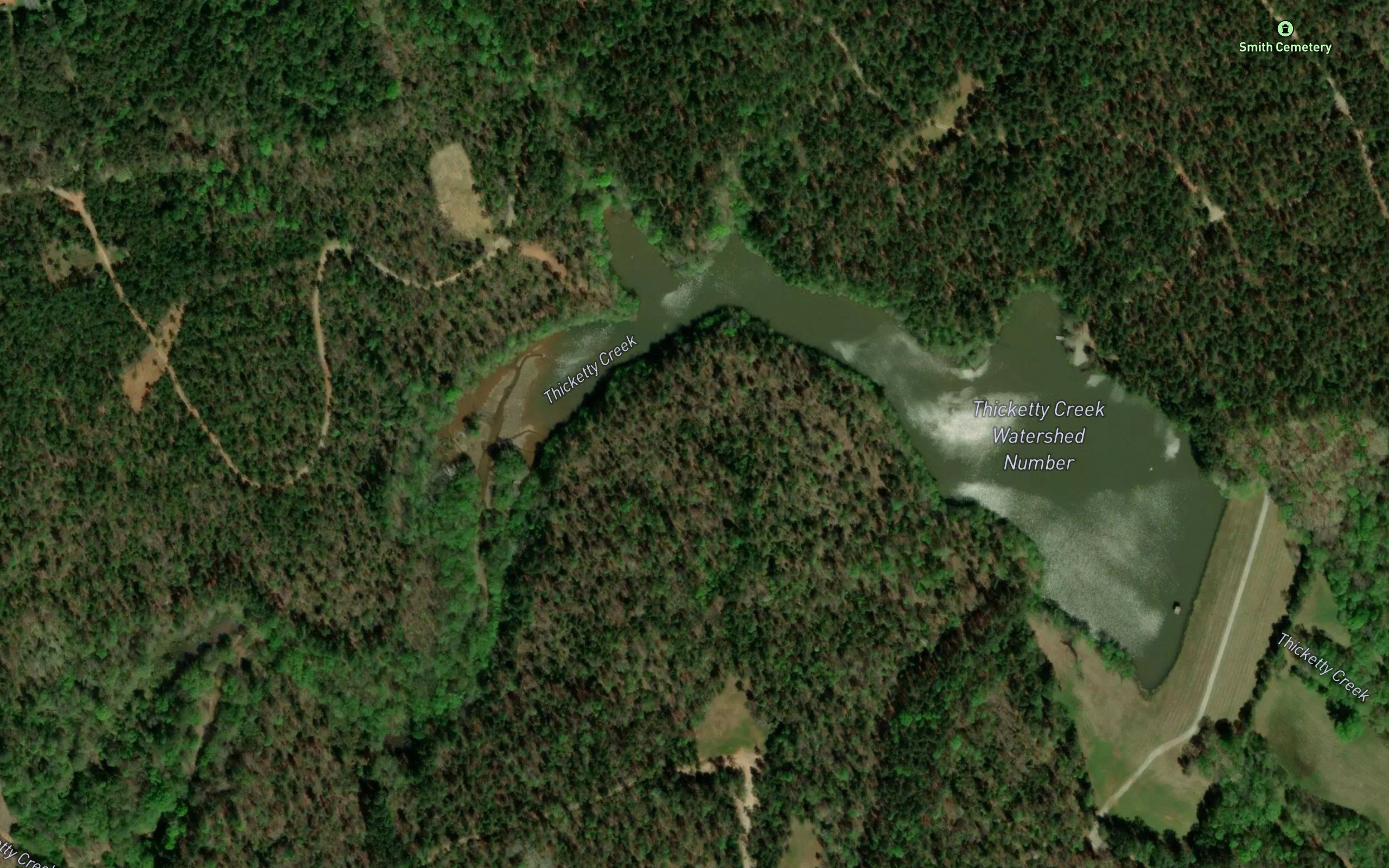 Thicketty Creek Watershed Number