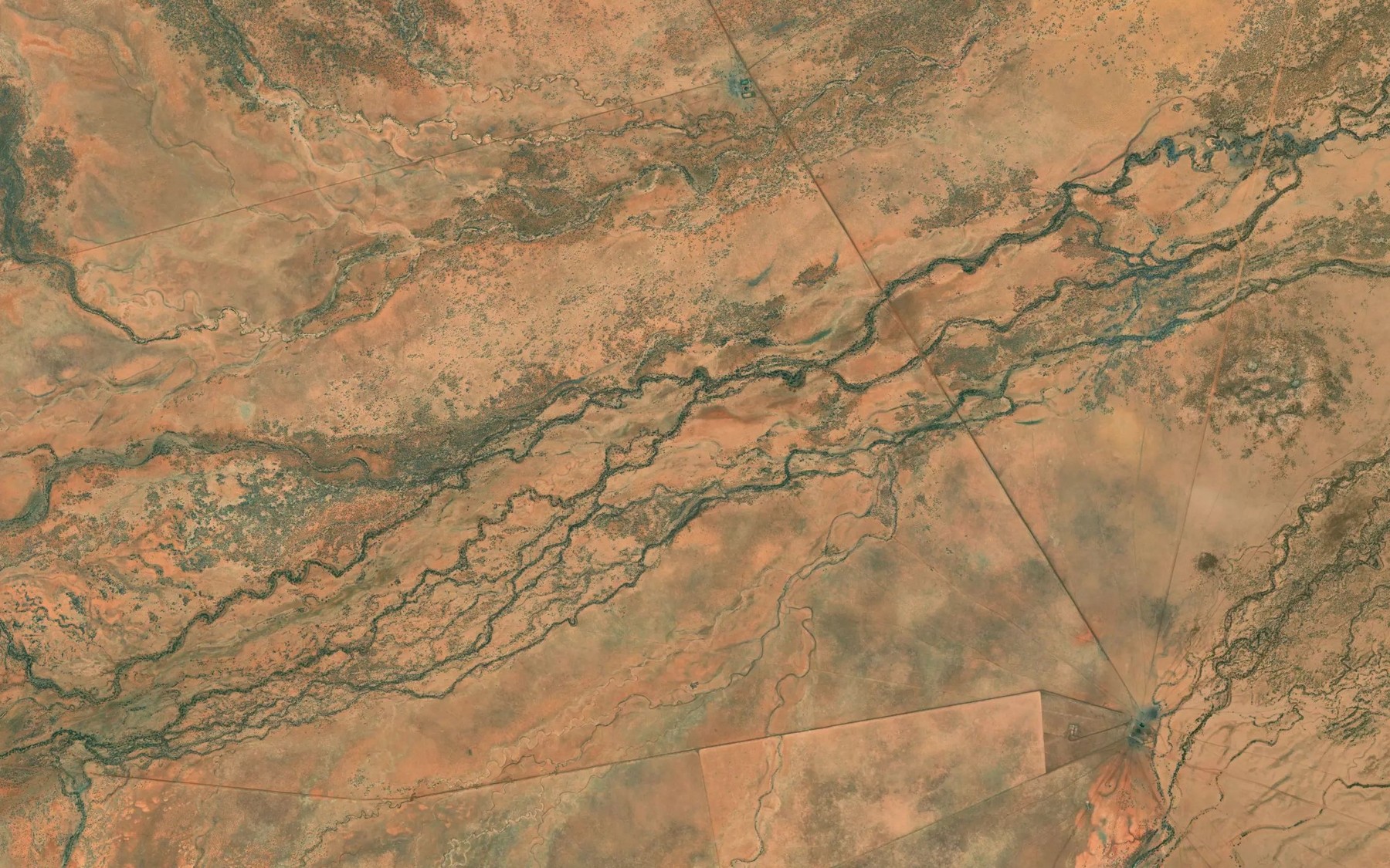 Satellite map of the Mudgeegoolla Creek