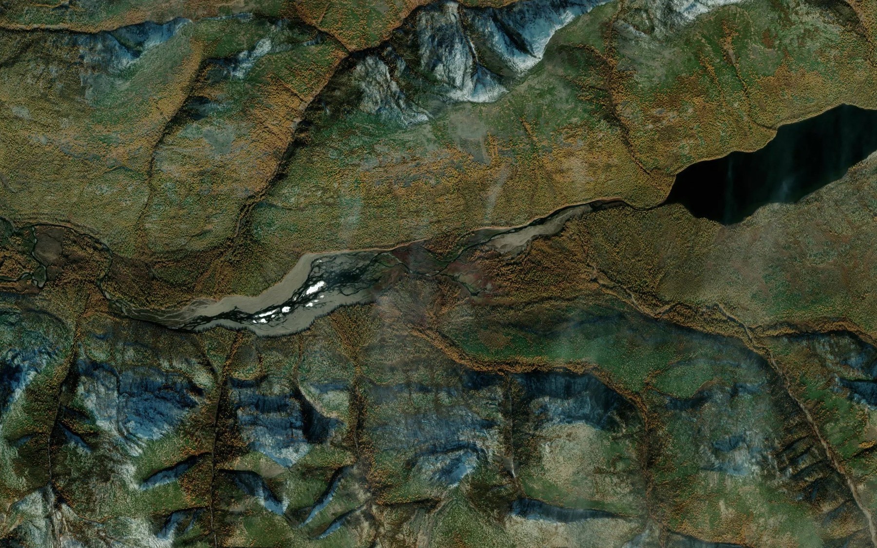Satellite map of the Saniga