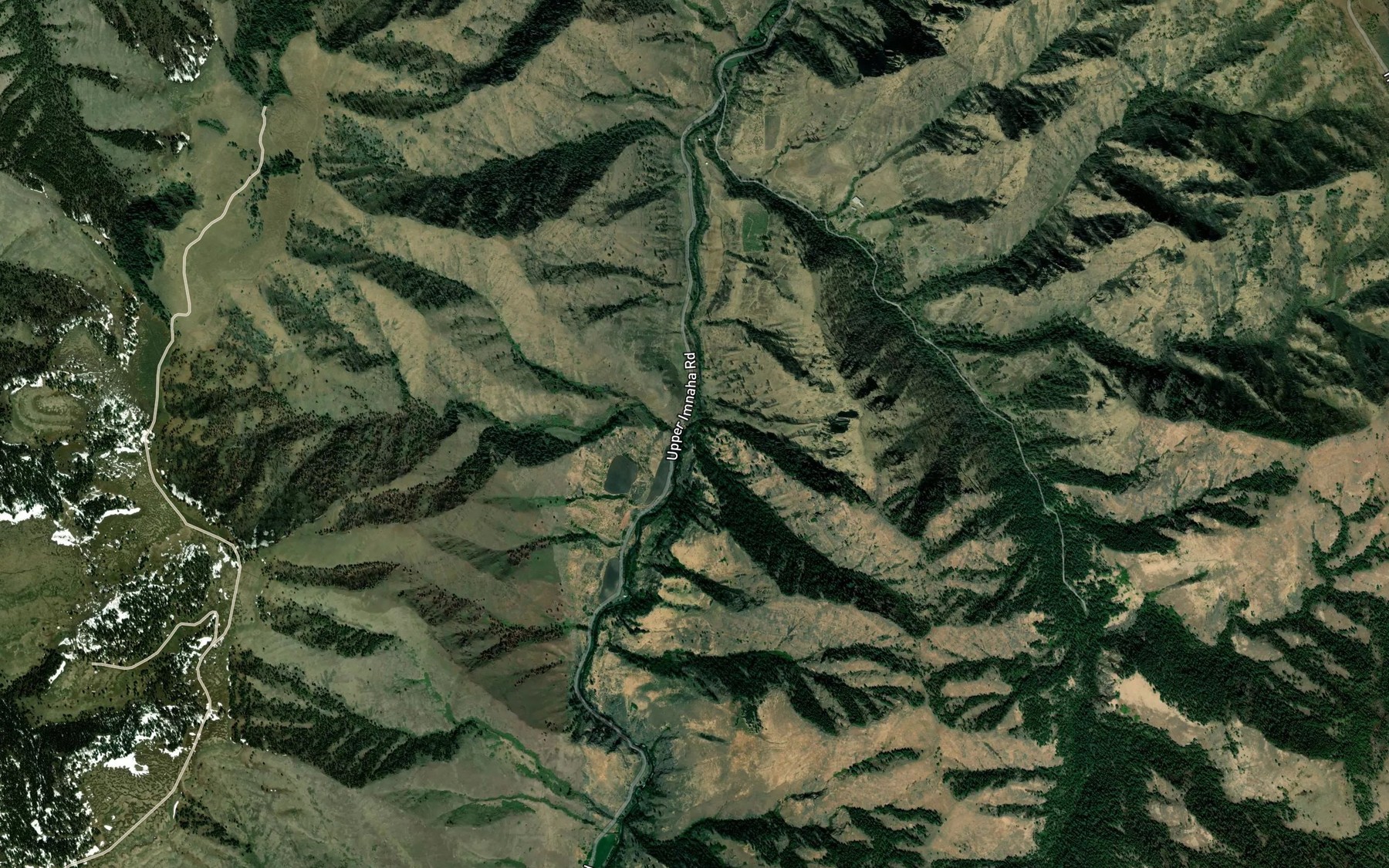 Satellite map of the Campbell Creek