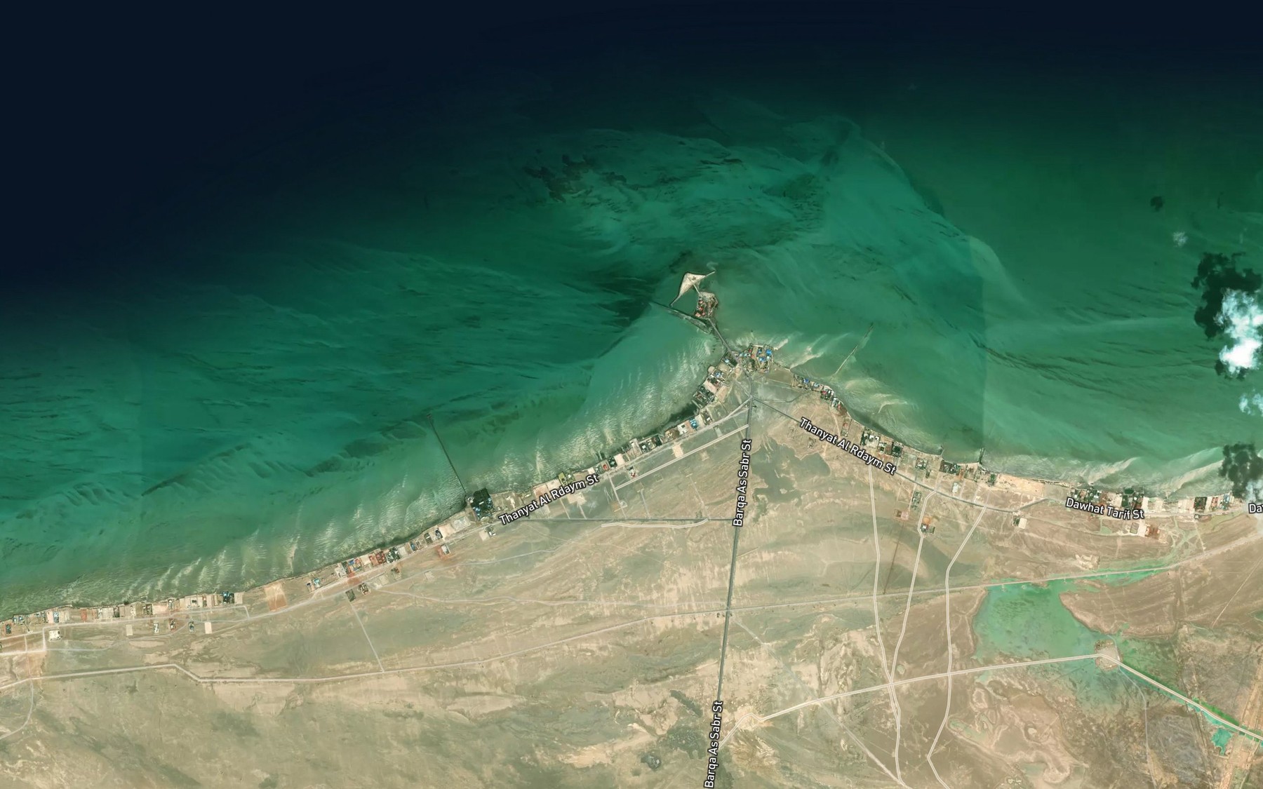 Satellite map of the Bandar Rudaym