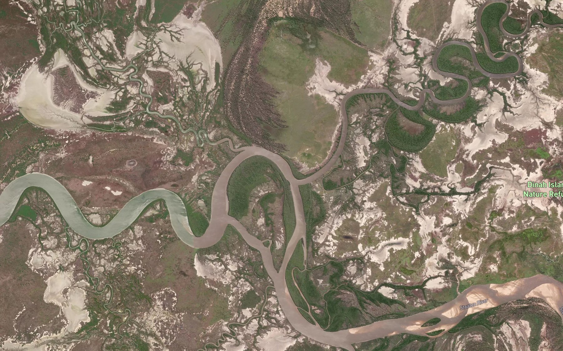 Satellite map of the North Branch Staaten River