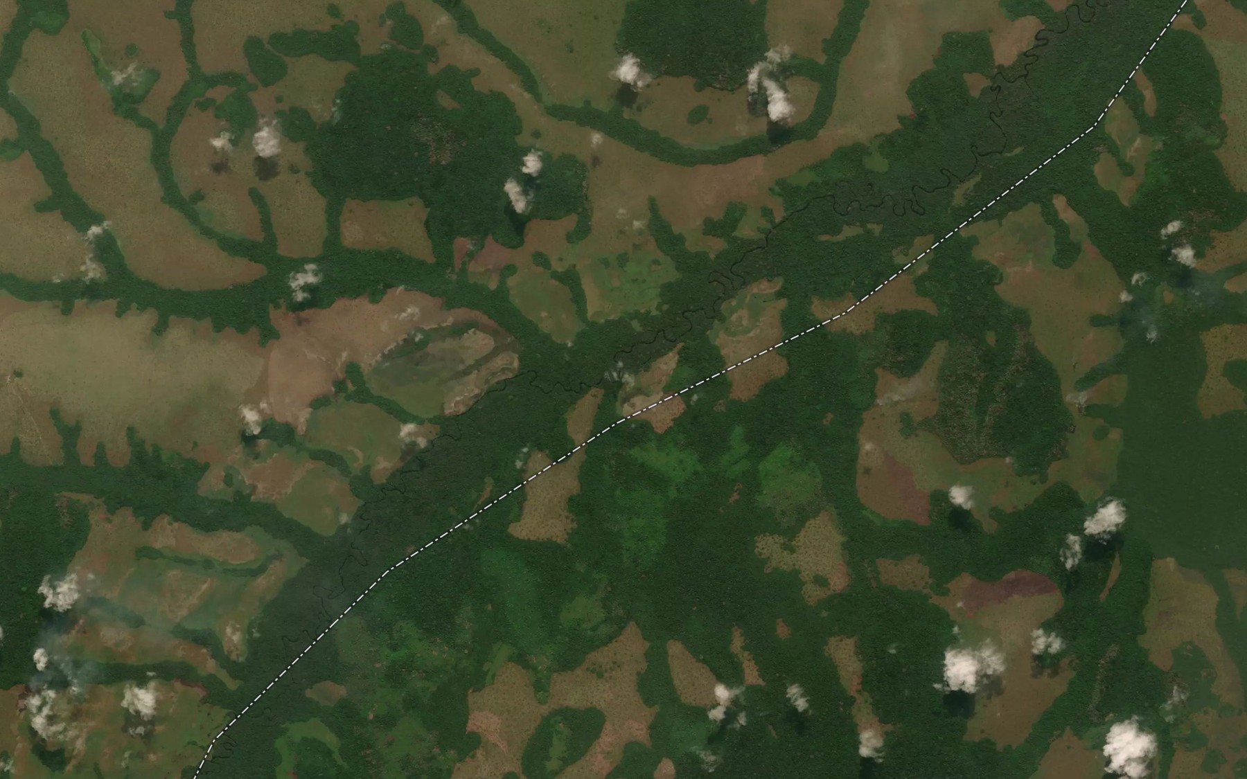 Satellite map of the Gakele