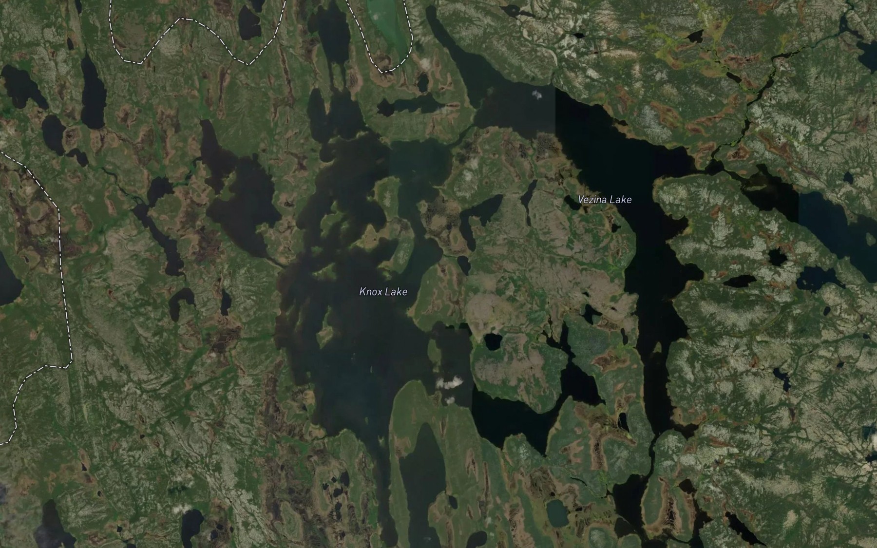 Satellite map of the Lac Knox