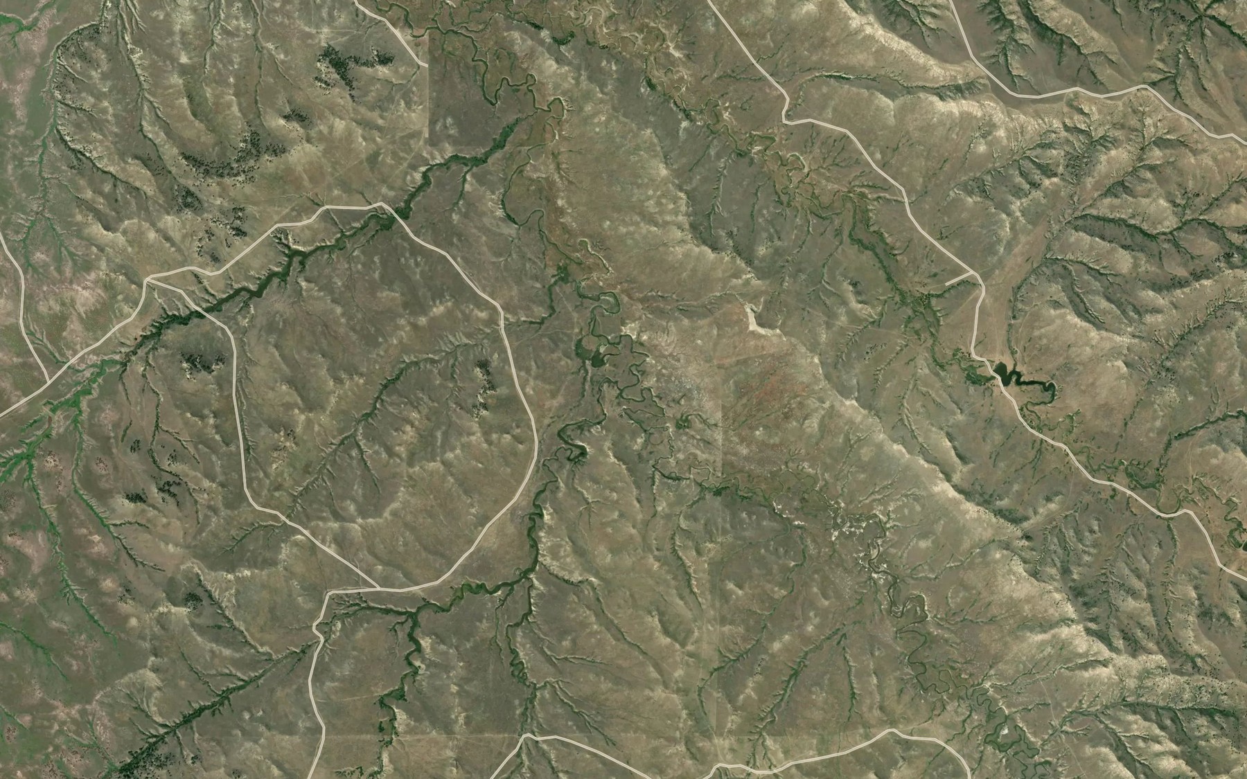Satellite map of the Willow Creek