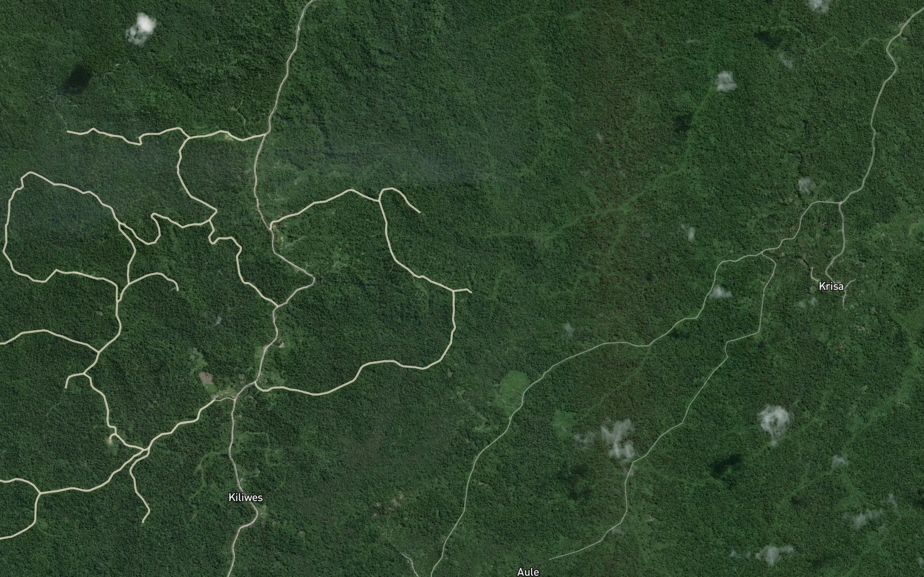 Satellite map of the Wudiji Creek