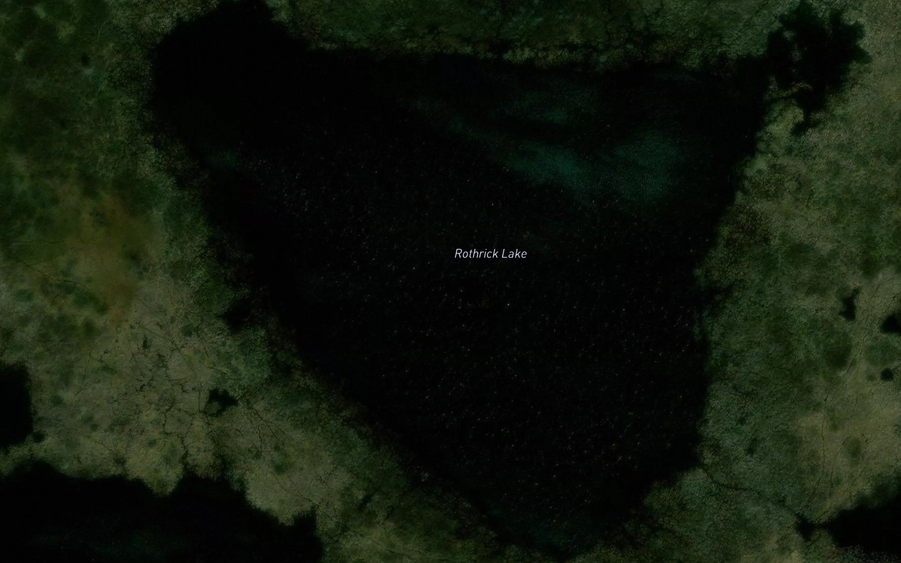 Satellite map of the Rothrick Lake