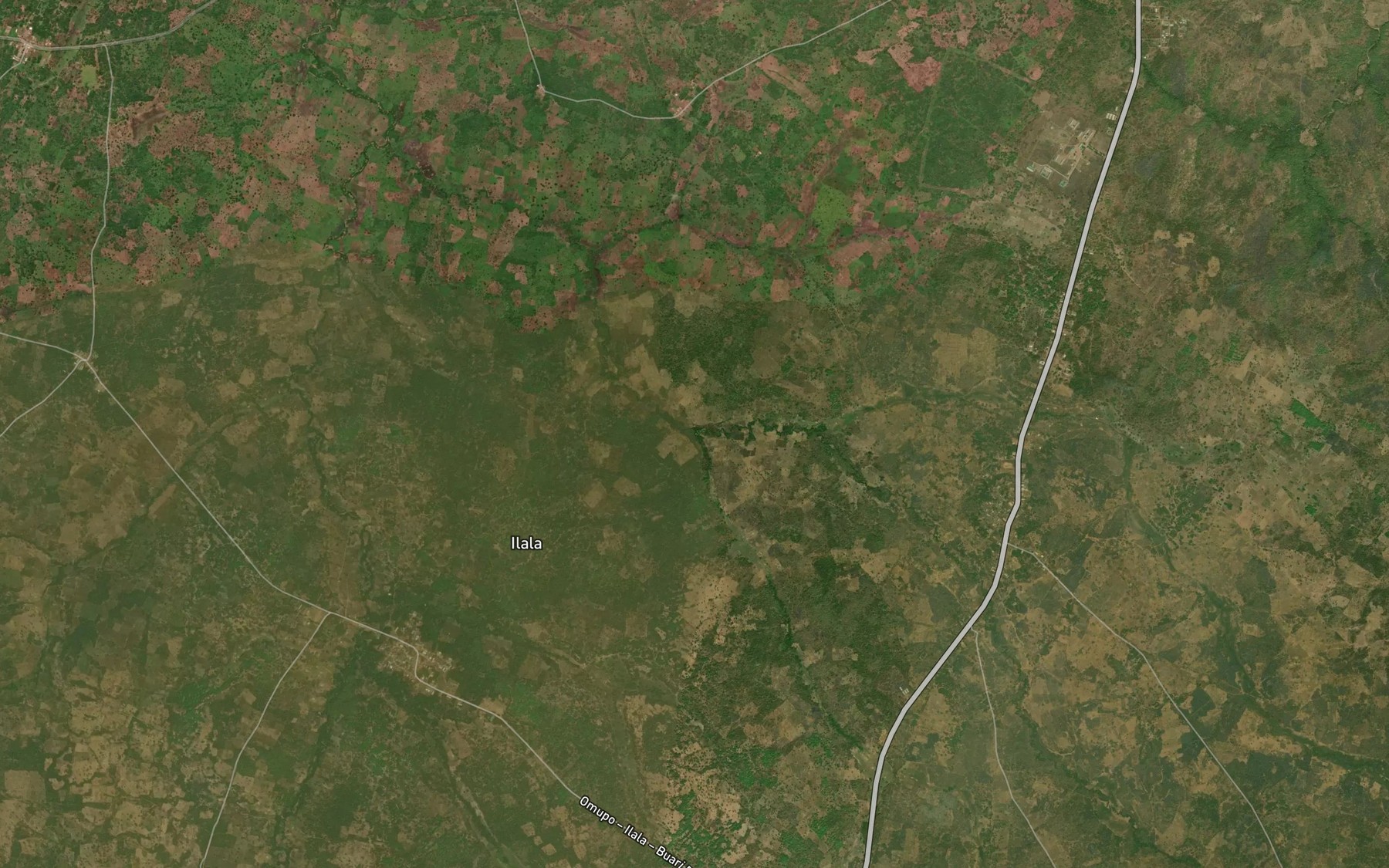 Satellite map of the RiverOdun