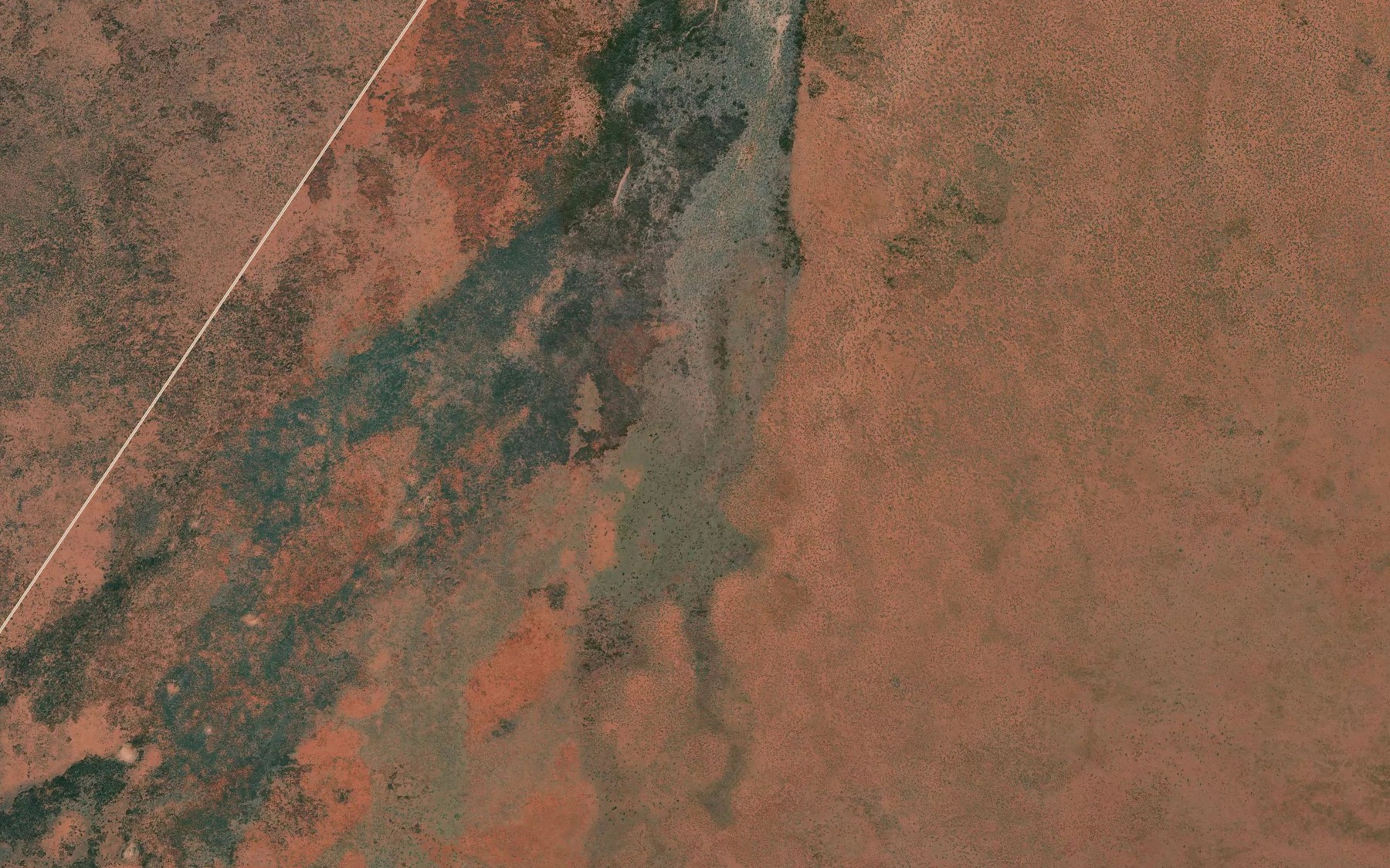 Satellite map of the Day Creek