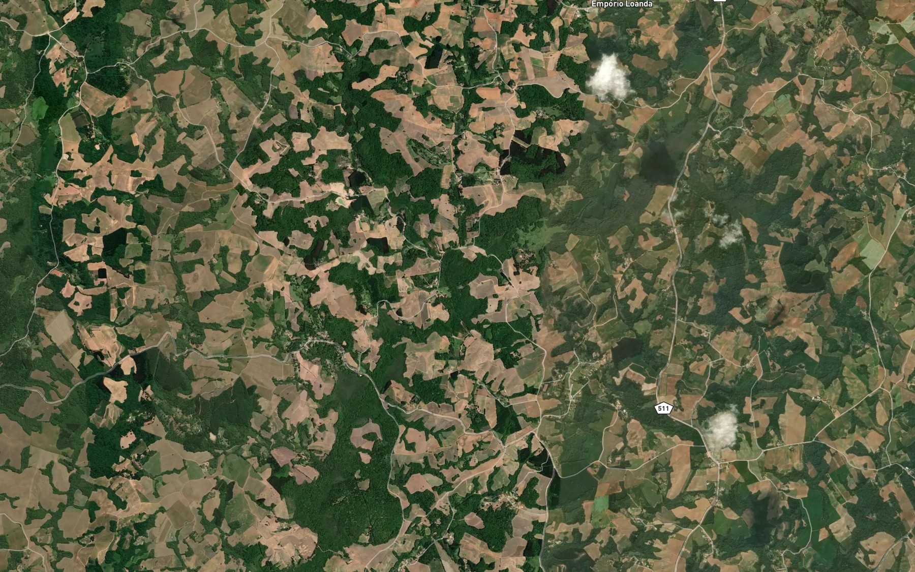 Satellite map of the Ribeirao Lavrinha