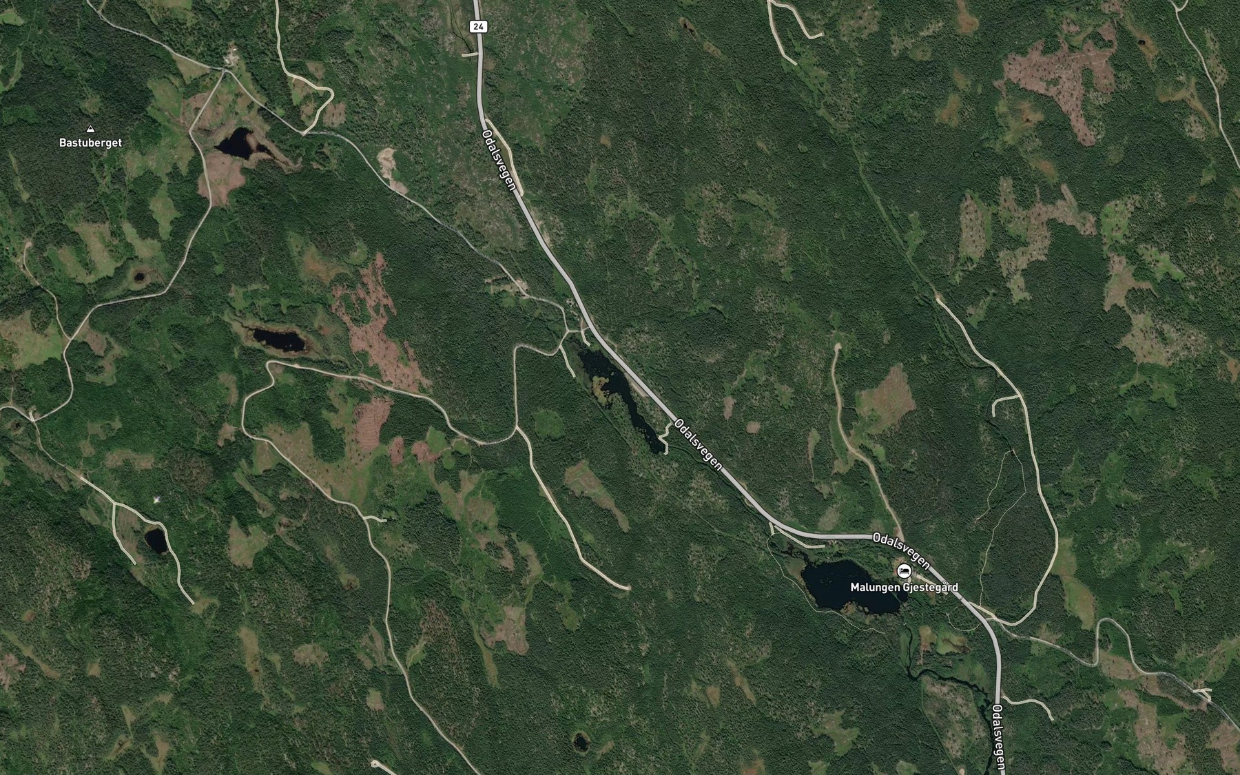 Satellite map of the Botntjernet
